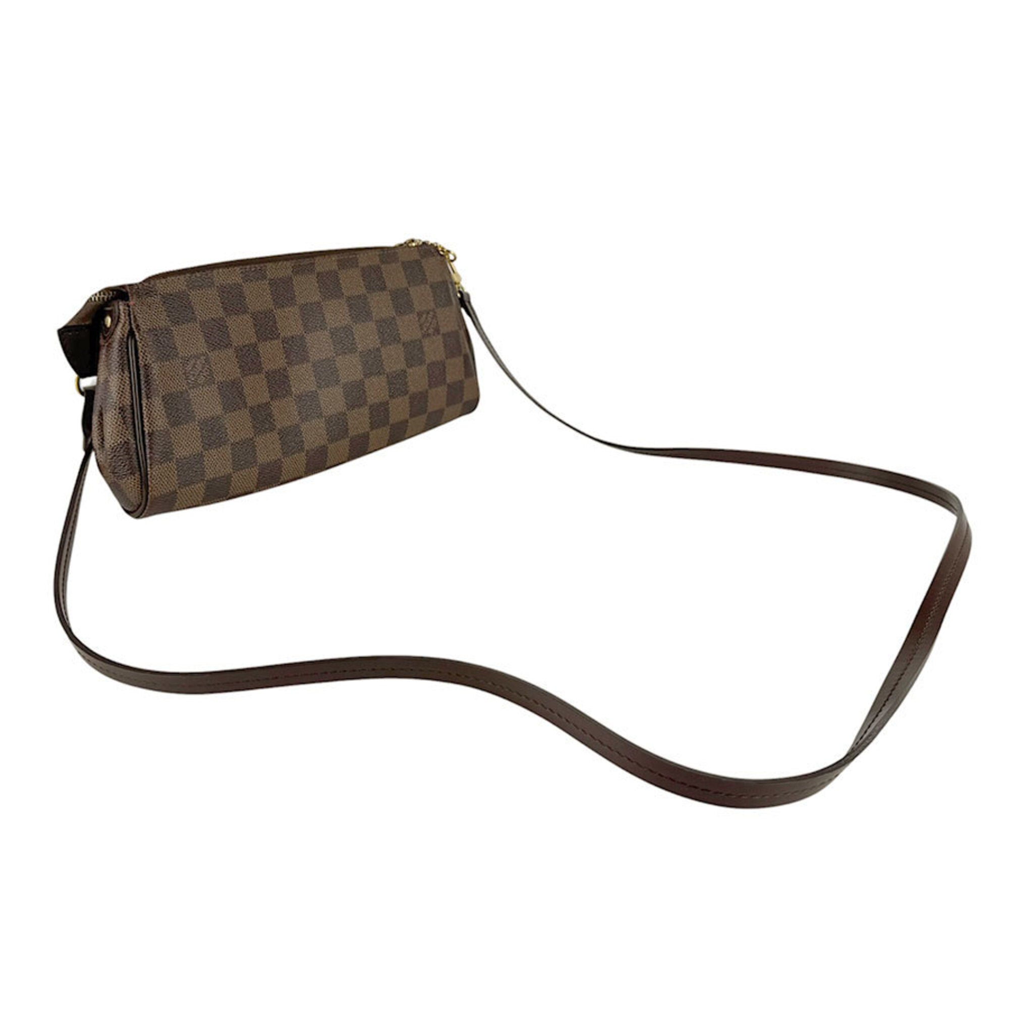 Louis Vuitton Damier Canvas Ebene Damier Canvas Shoulder Bag (Pre-Owned)