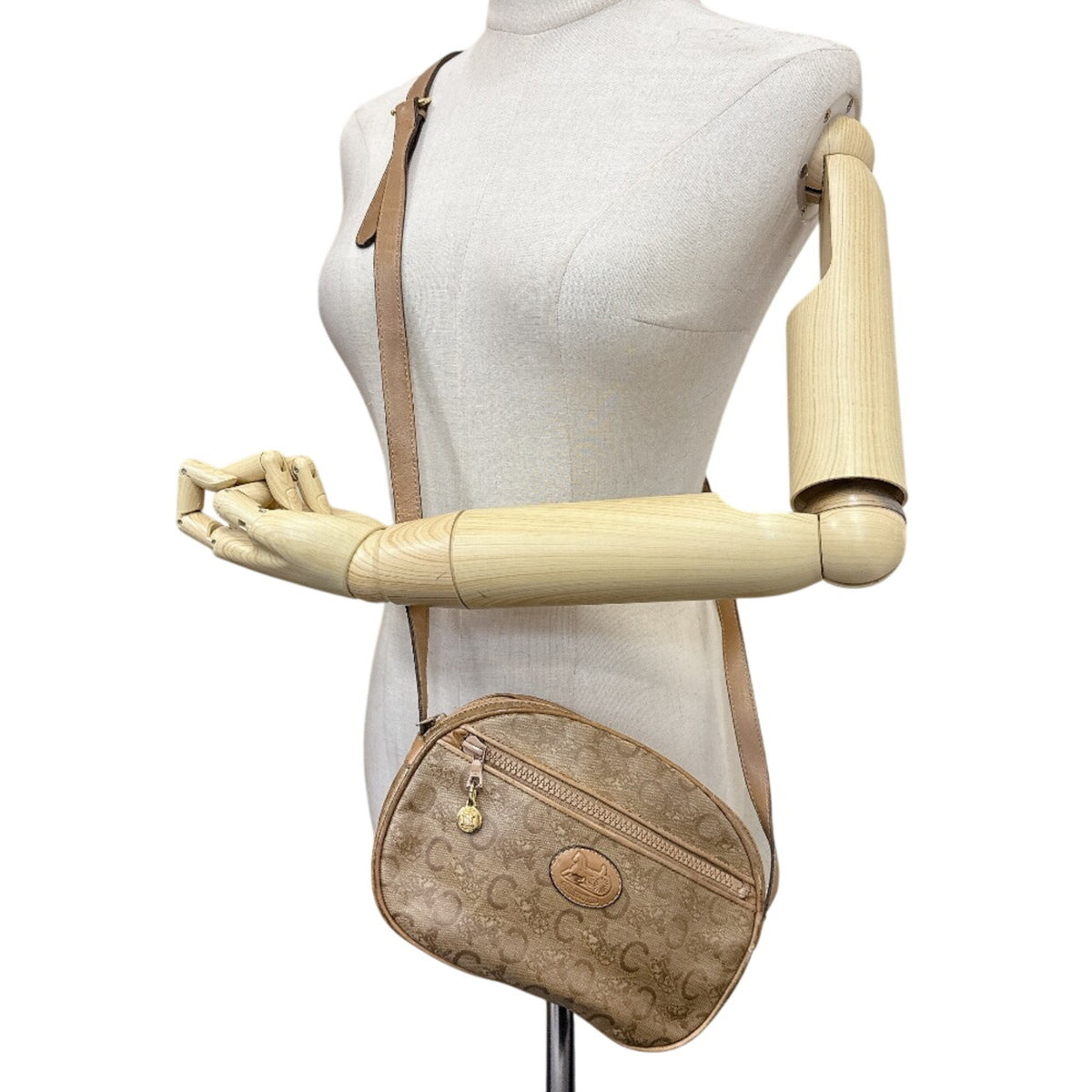 Celine Brown Pvc Leather Pochette Shoulder Bag (Pre-Owned)