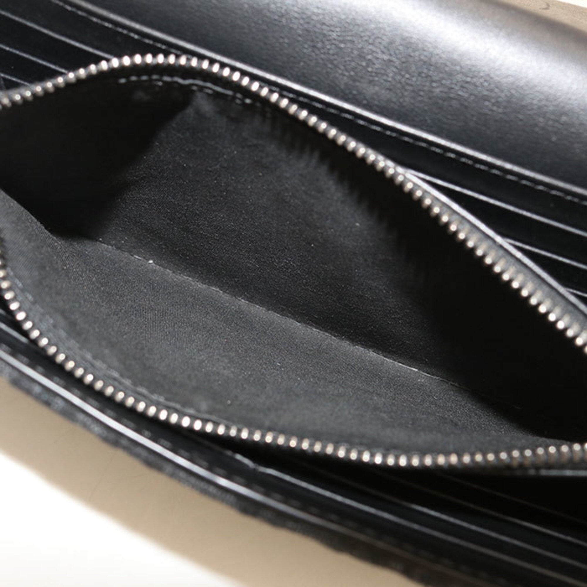 Christian Dior Black Jacquard Long Wallet (Bi-Fold) (Pre-Owned)