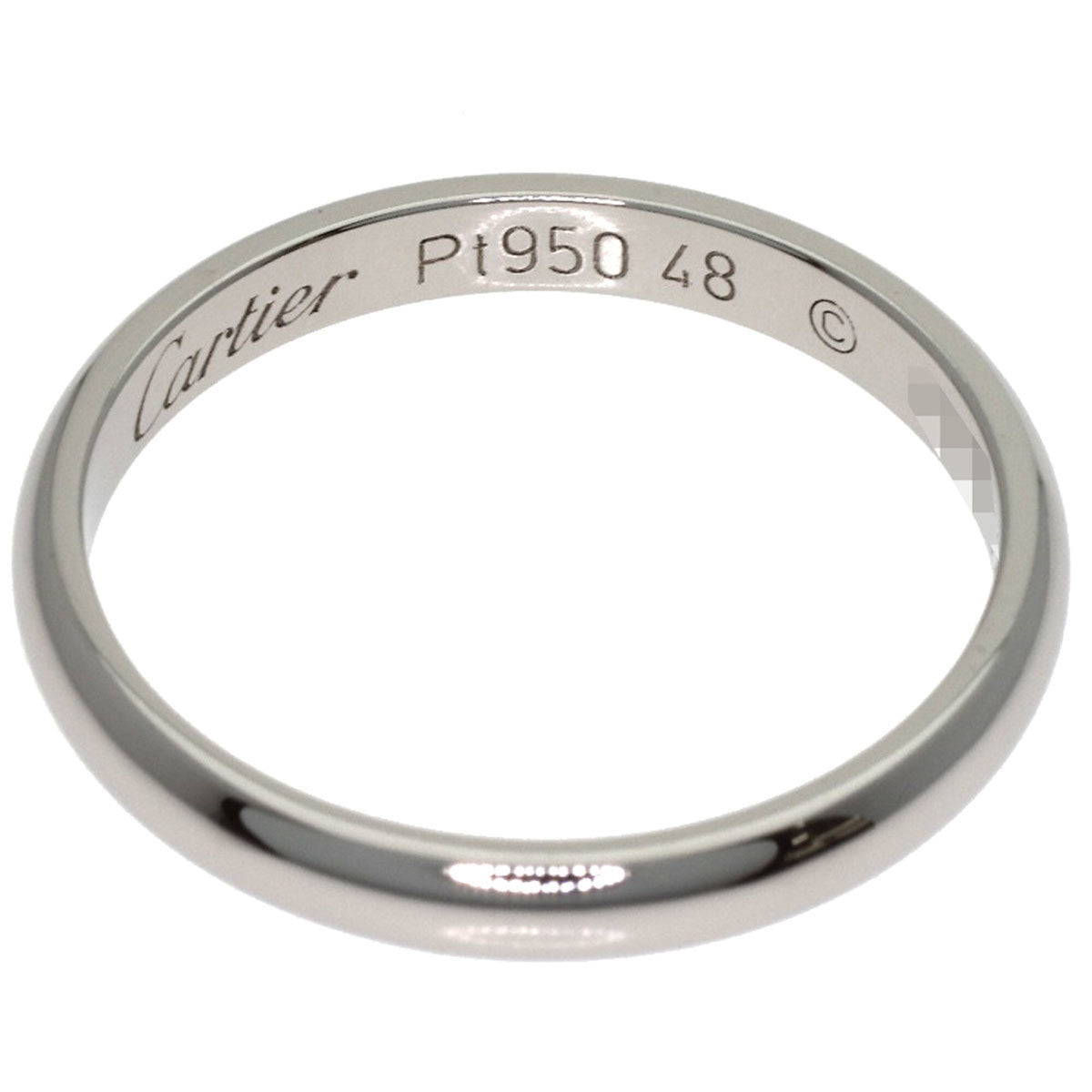Cartier Platinum 950 Band Ring (Pre-Owned)