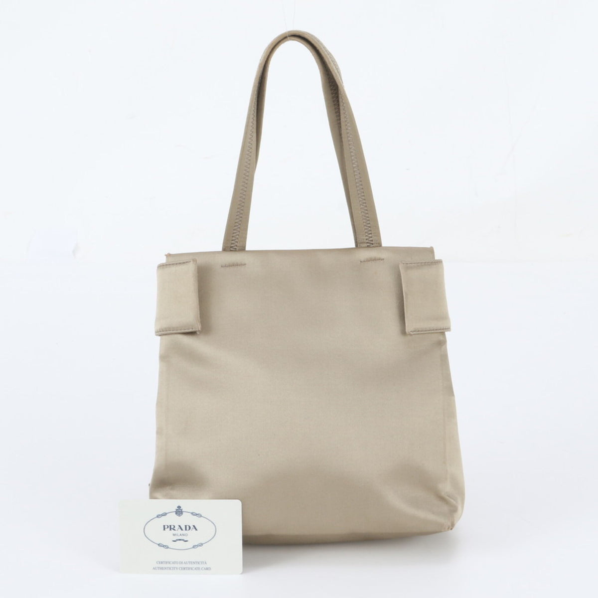 Prada Gold Handbag Shoulder Bag Tote Bag (Pre-Owned)