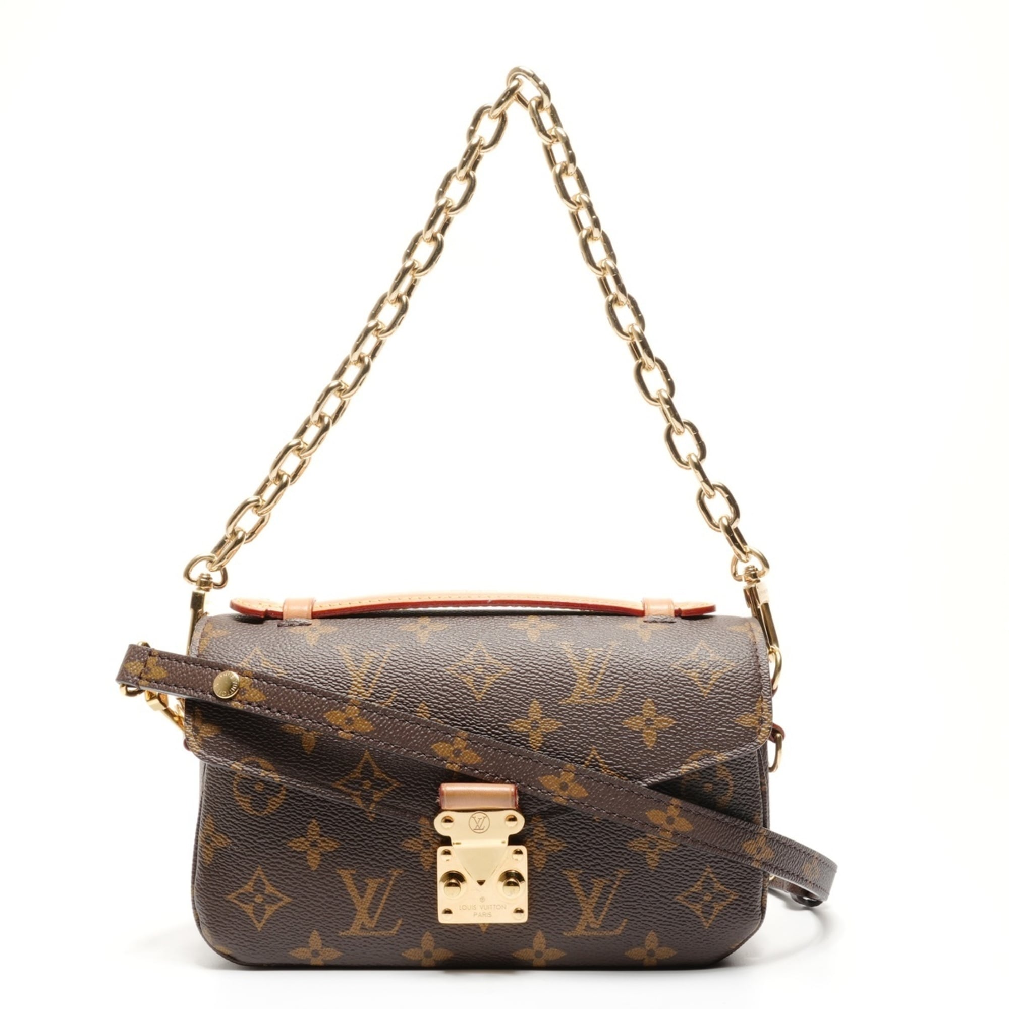 Louis Vuitton Brown Monogram Pochette Shoulder Bag (Pre-Owned)