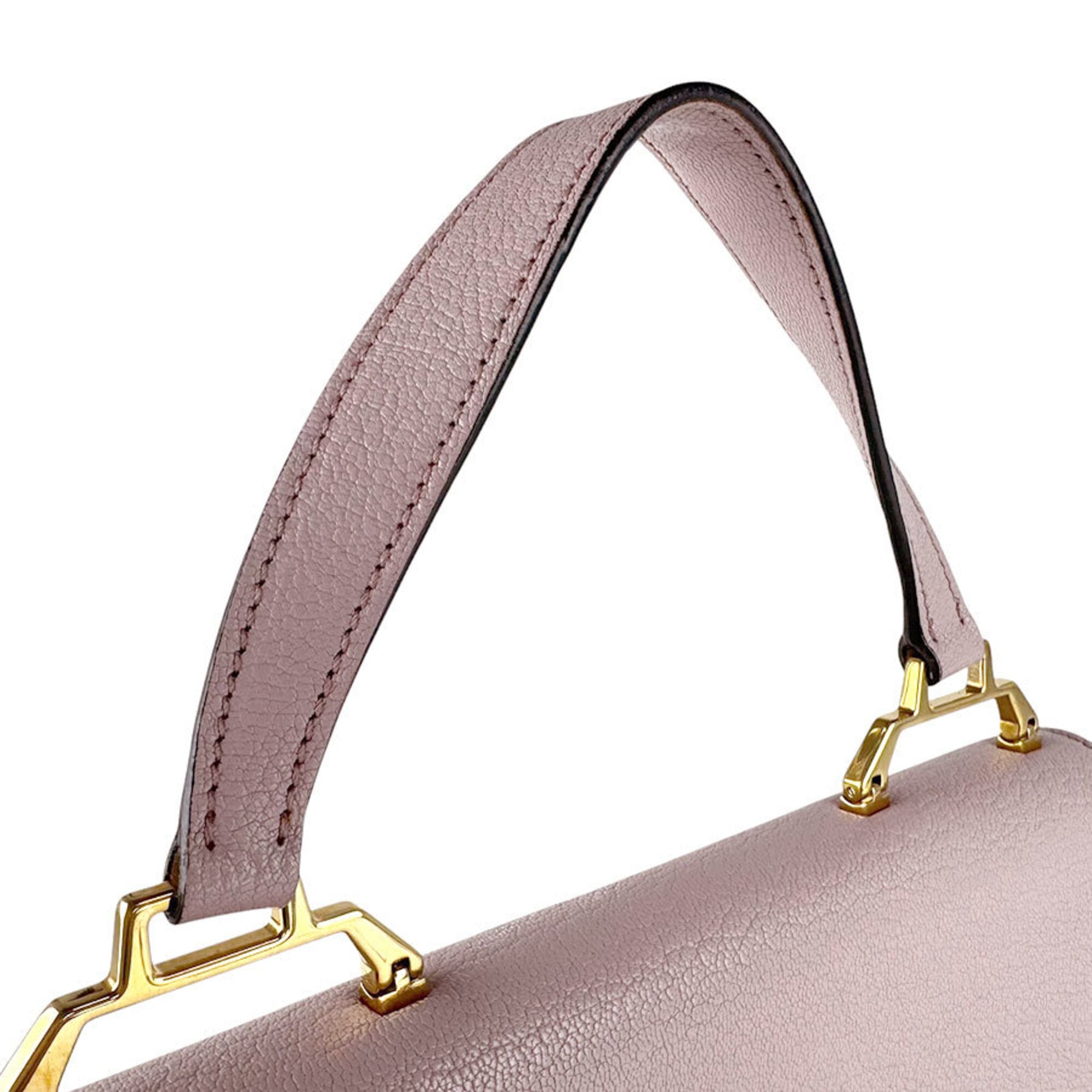 Miu Miu Light Pink Leather Handbag Shoulder Bag (Pre-Owned)