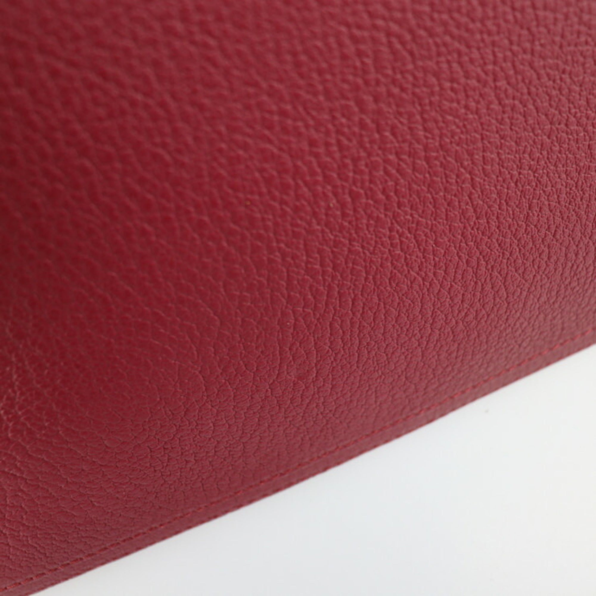 Givenchy Bordeaux Leather Clutch Bag Handbag Pouch (Pre-Owned)