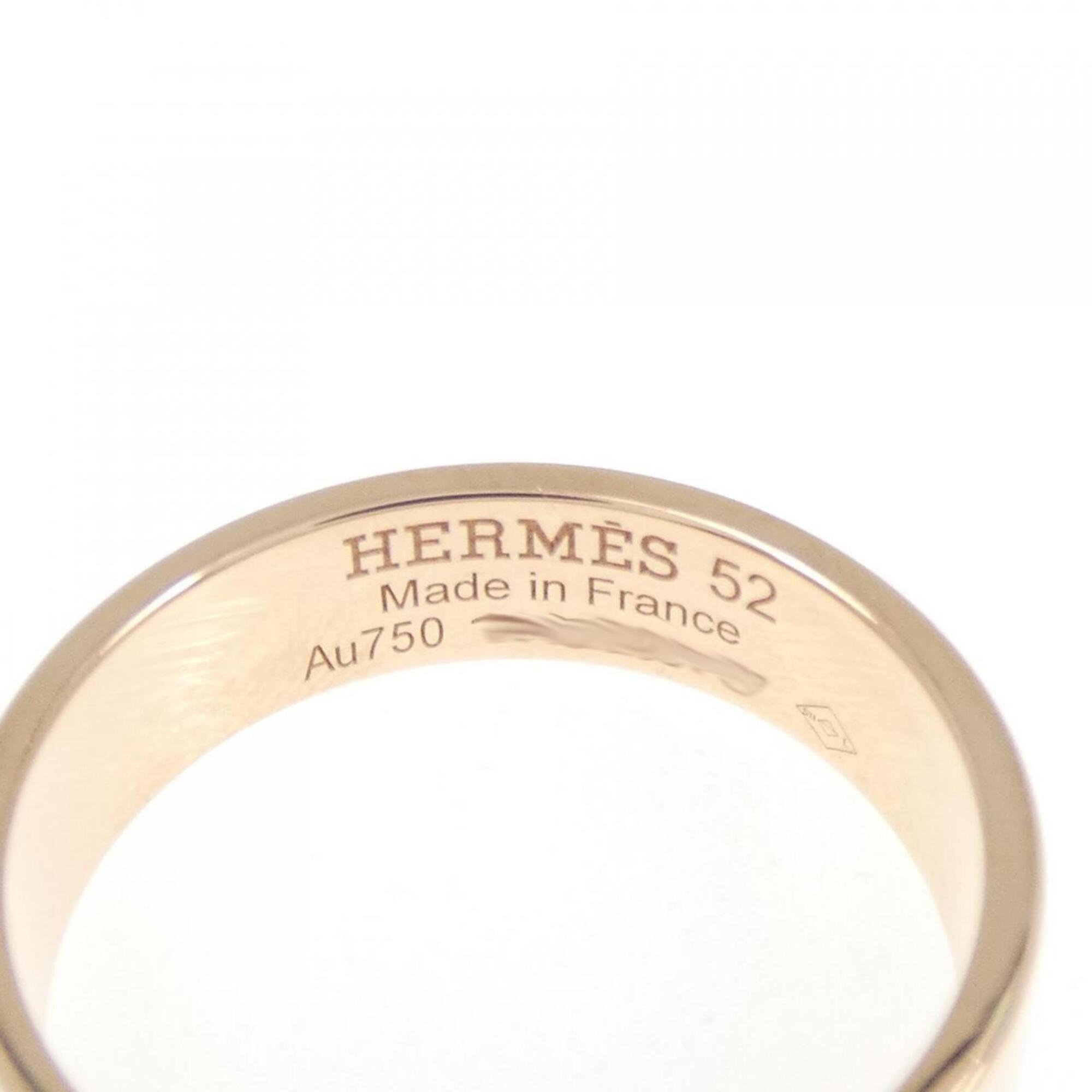 Hermes Pink Gold Pink Gold (18K) Band Ring (Pre-Owned)