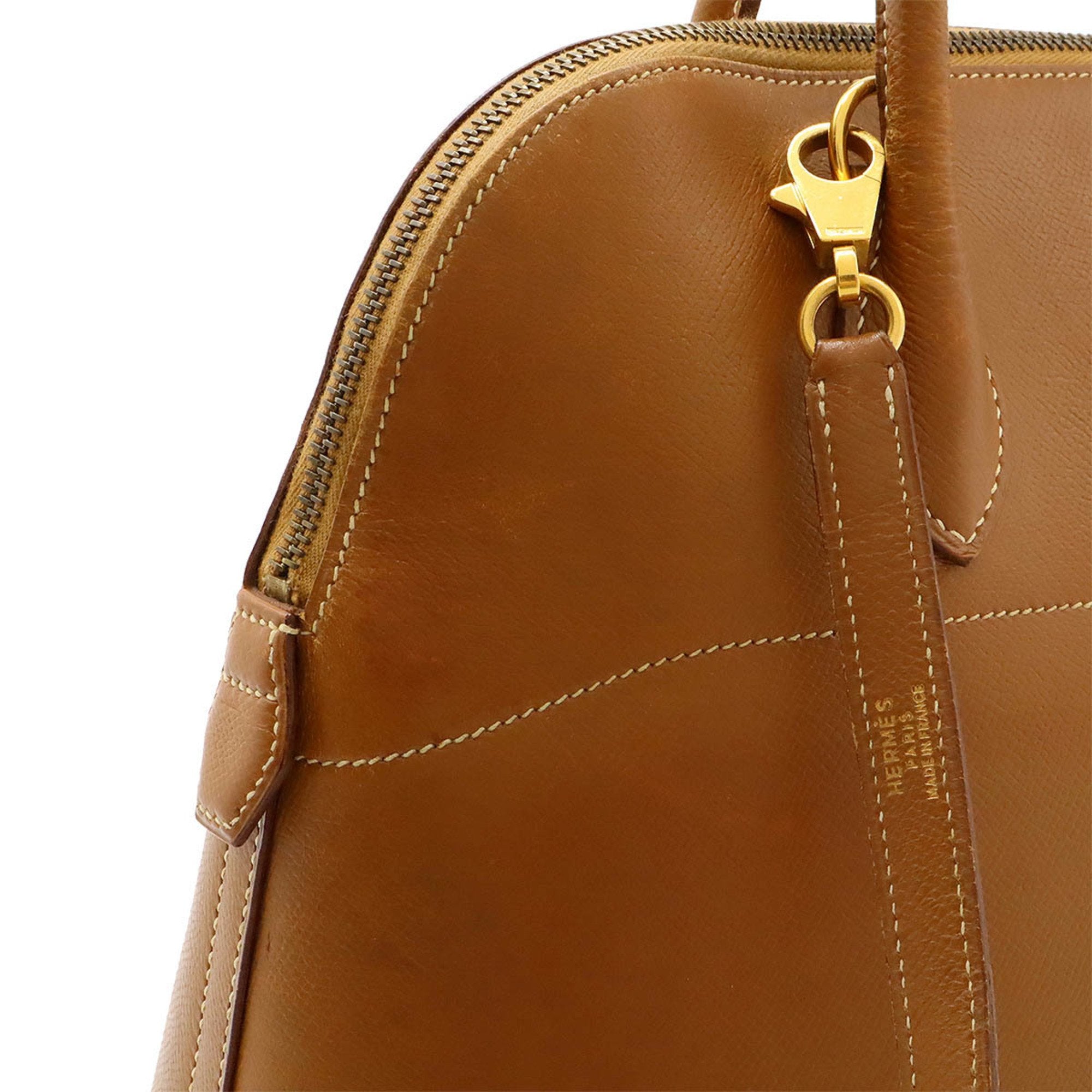 Hermes Brown Courchevel Leather Handbag Shoulder Bag (Pre-Owned)