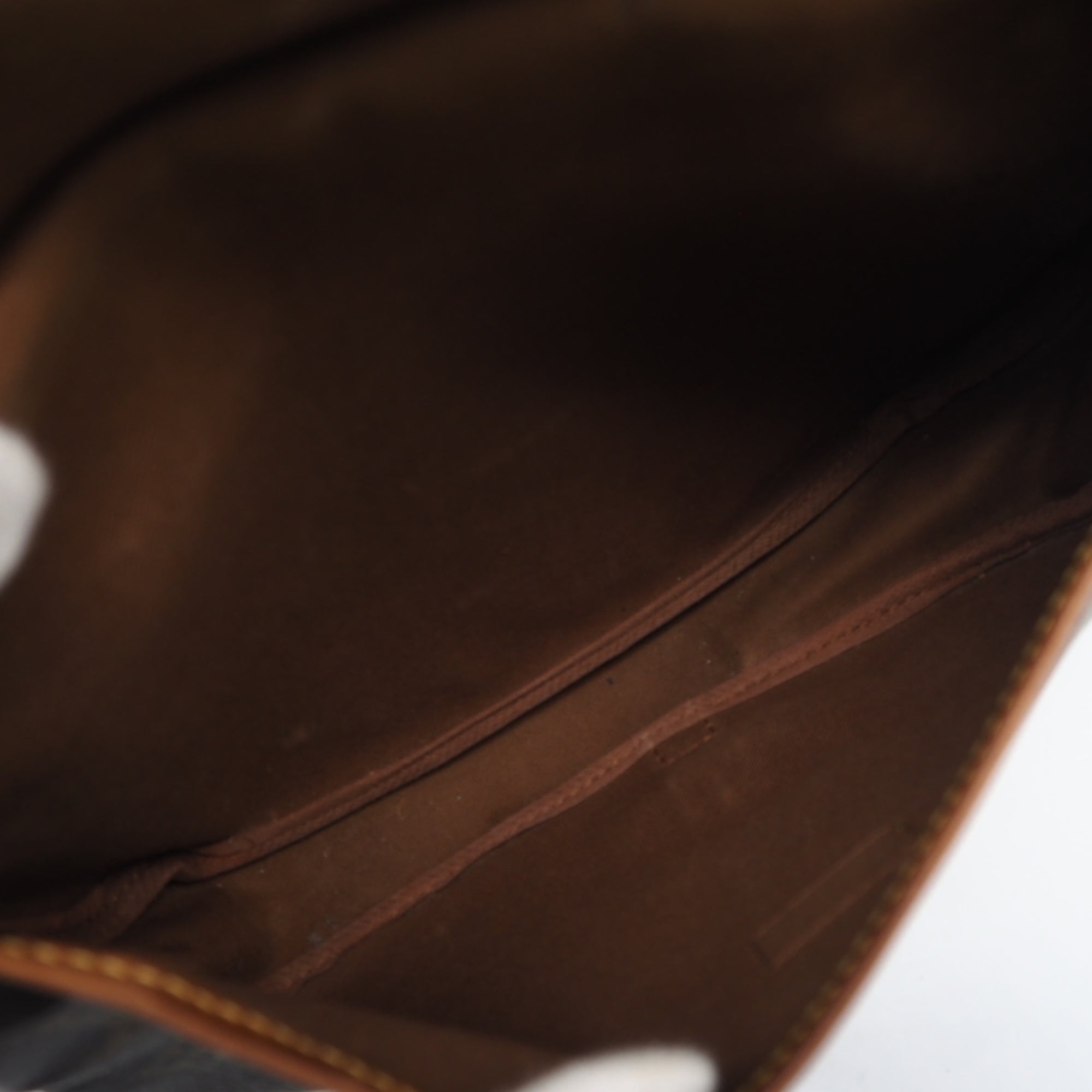 Louis Vuitton Monogram Brown Coated Canvas Leather Shoulder Bag (Pre-Owned)
