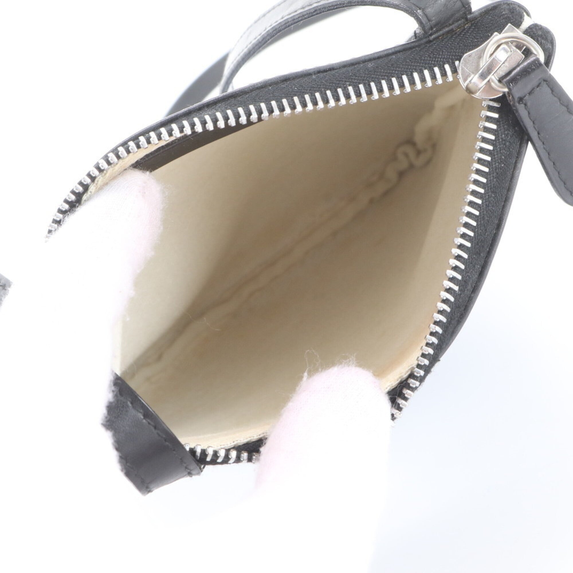 Bvlgari Black Blue Leather Canvas Shoulder Bag (Pre-Owned)