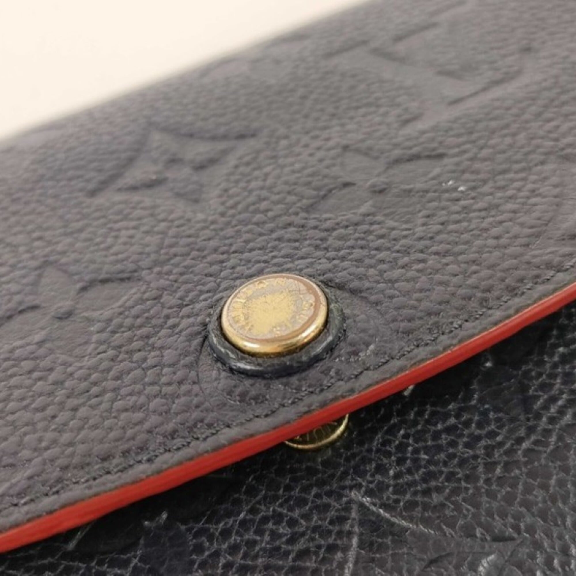 Louis Vuitton Marine Rouge Monogram Empreinte Long Wallet (Bi-Fold) (Pre-Owned)