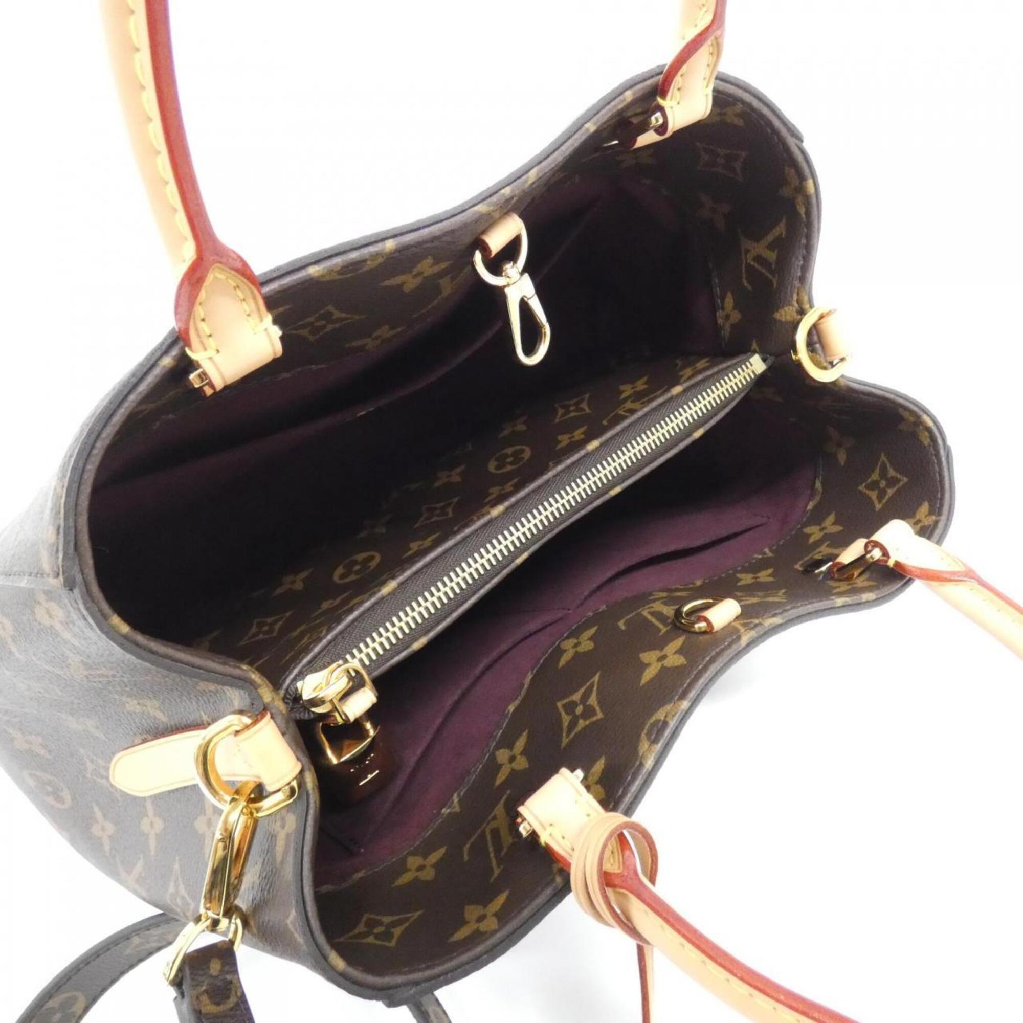 Louis Vuitton Marron Coated Canvas Handbag (Pre-Owned)