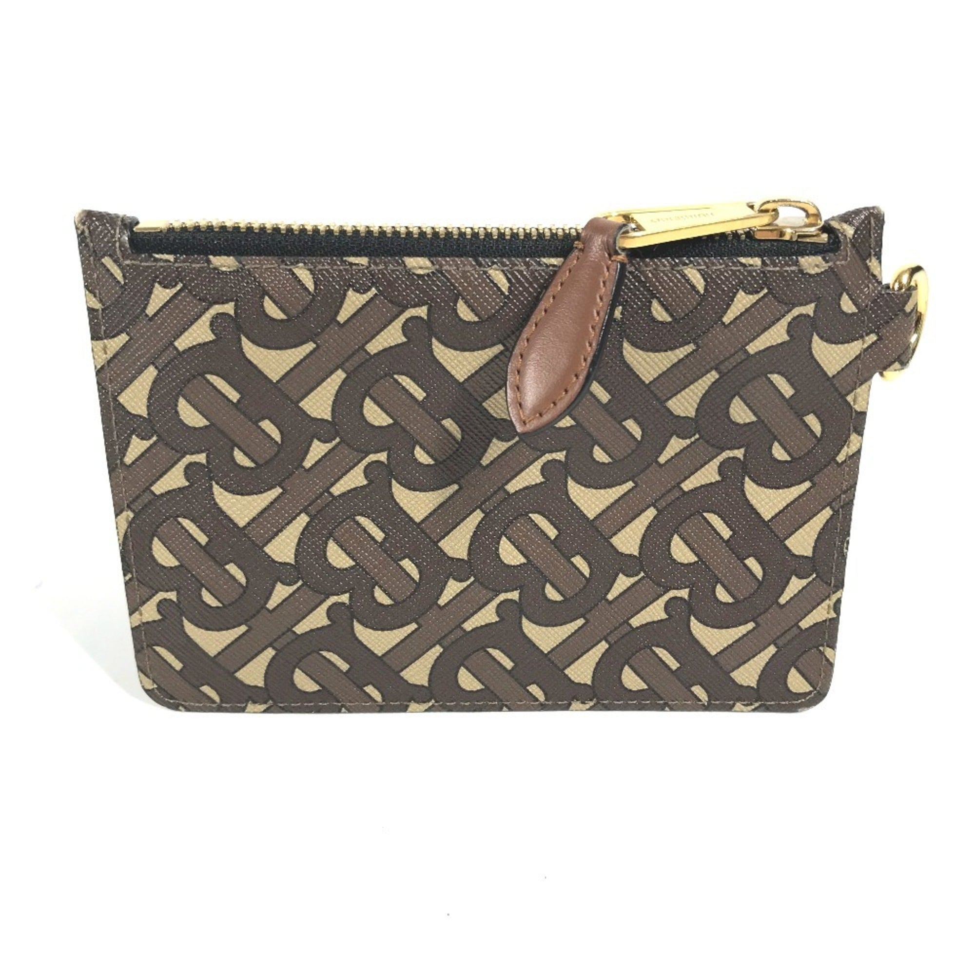 Burberry Brown Leather Pvc Coin Purse/Coin Case (Pre-Owned)