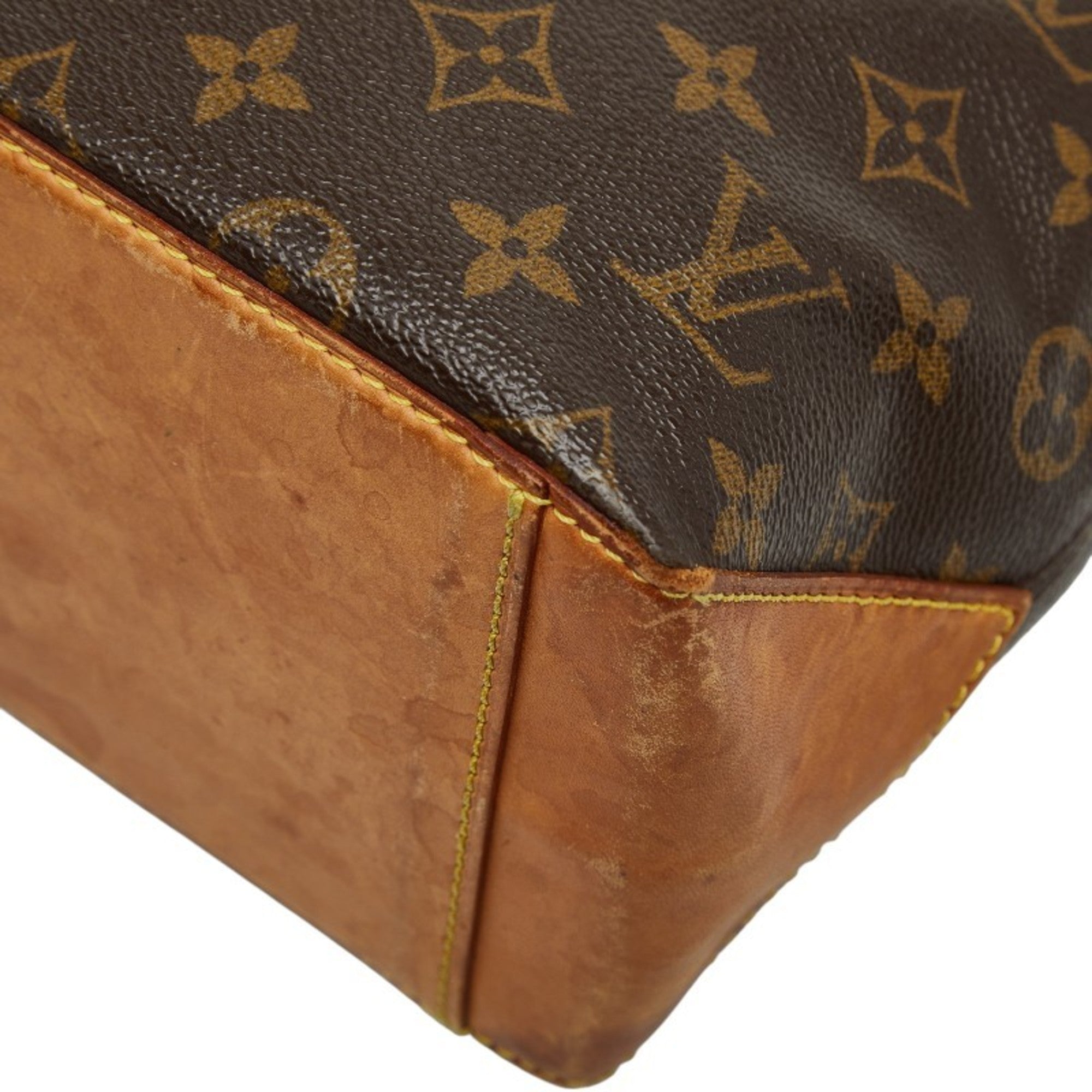 Louis Vuitton Brown Pvc Leather Shoulder Bag Tote Bag (Pre-Owned)