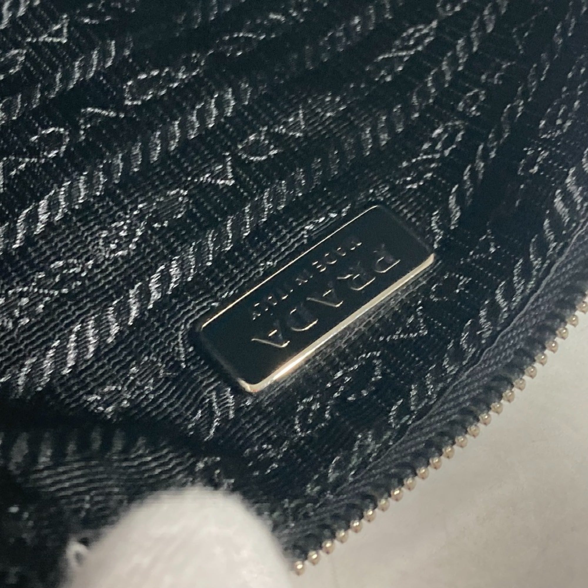 Prada Black Nylon Clutch Bag Pouch (Pre-Owned)
