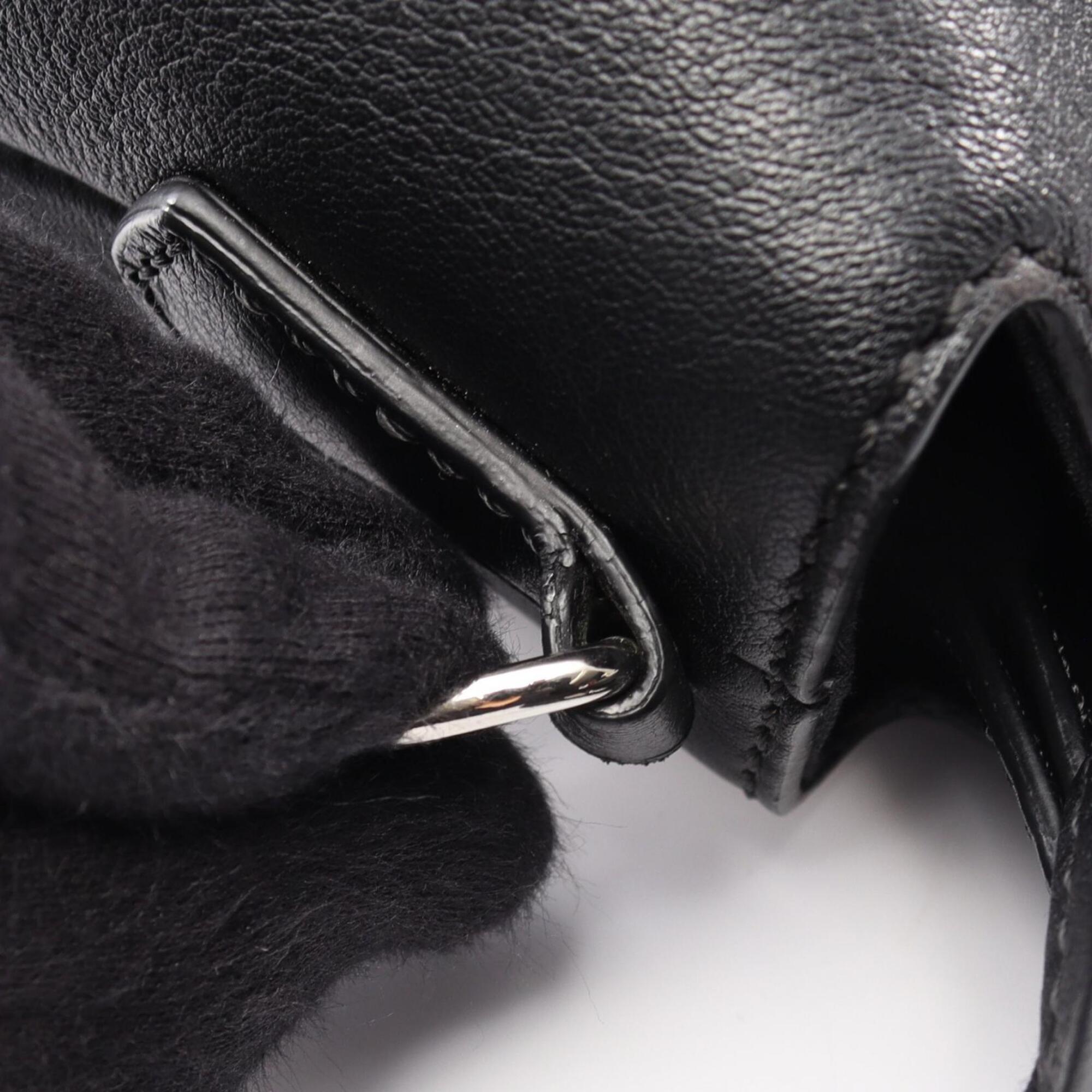 Fendi Black Leather Handbag (Pre-Owned)