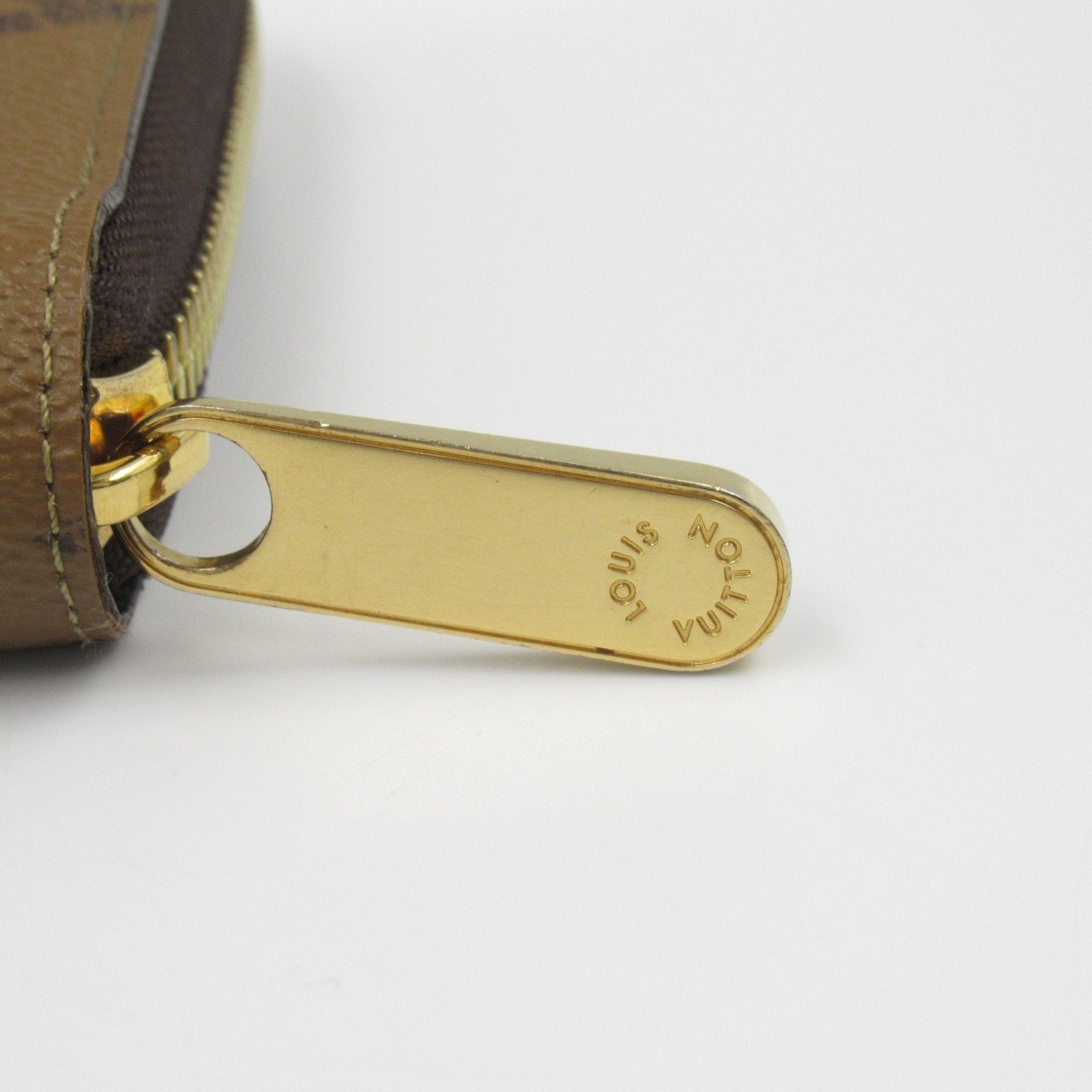 Louis Vuitton Monogram Brown Monogram Reverse Monogram Reverse Long Wallet (Bi-Fold) (Pre-Owned)