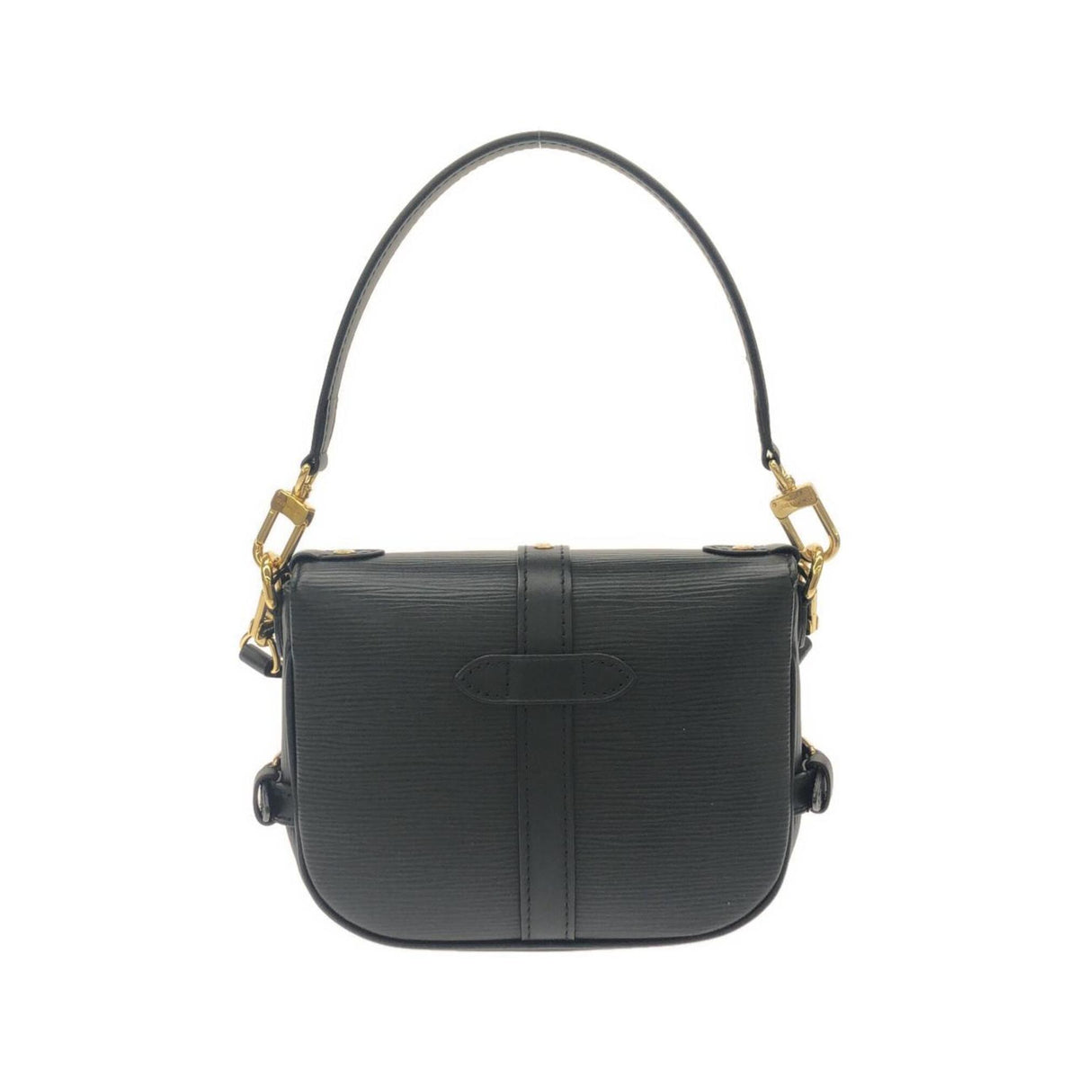Louis Vuitton Black Leather Shoulder Bag (Pre-Owned)
