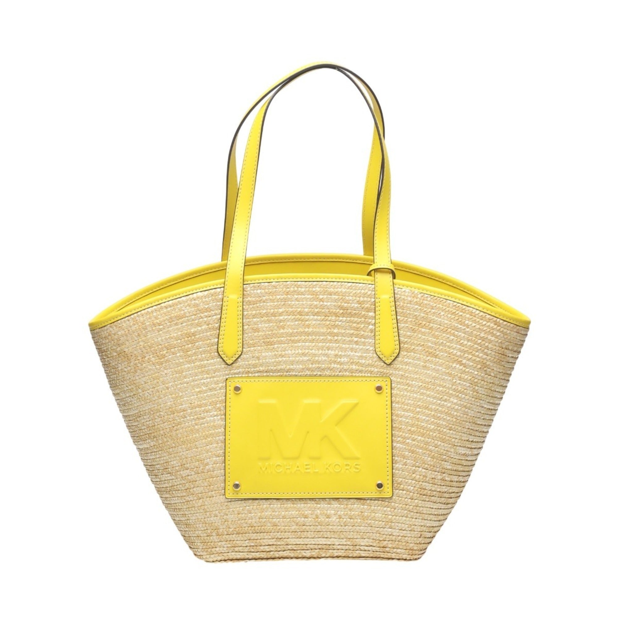Michael Kors Yellow Straw Handbag (Pre-Owned)