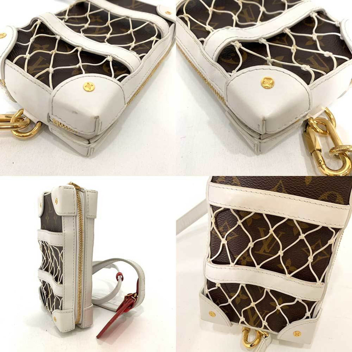 Louis Vuitton Monogram Brown White Monogram Shoulder Bag (Pre-Owned)
