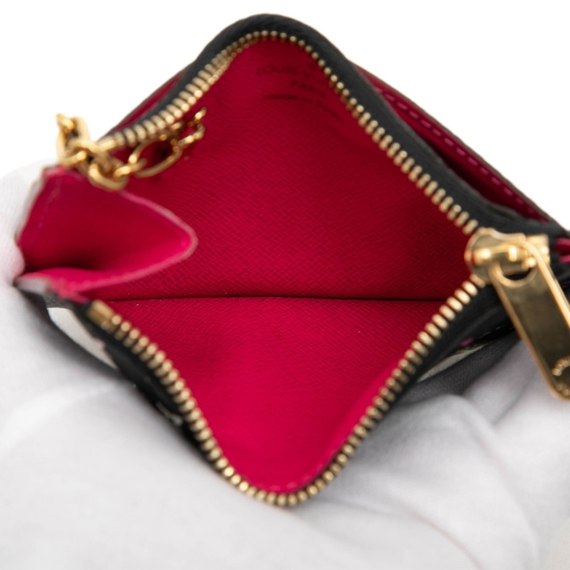 Louis Vuitton Black Multi-Color Noir Pvc Leather Coin Purse/Coin Case (Pre-Owned)