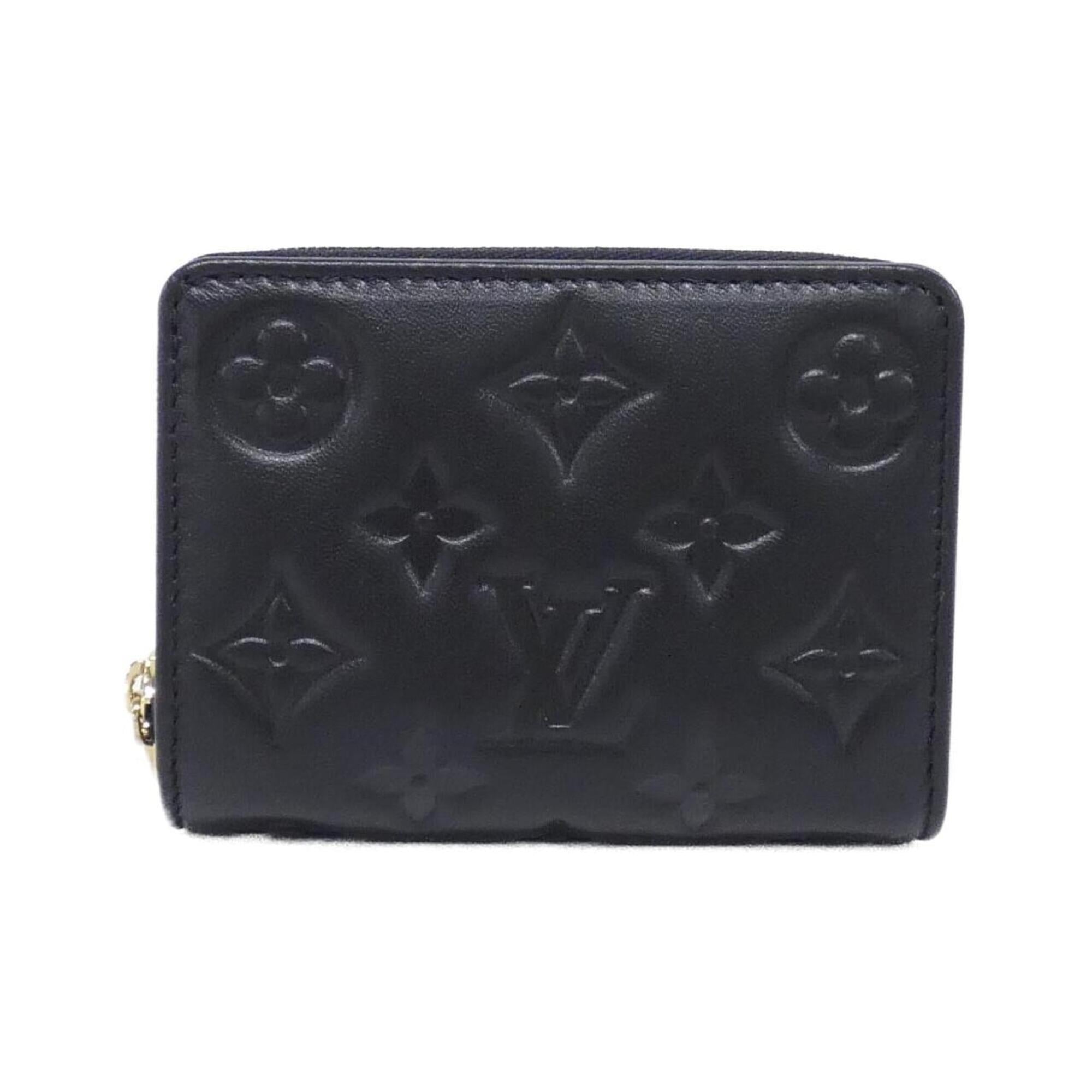 Louis Vuitton Black Leather Coin Purse/Coin Case (Pre-Owned)