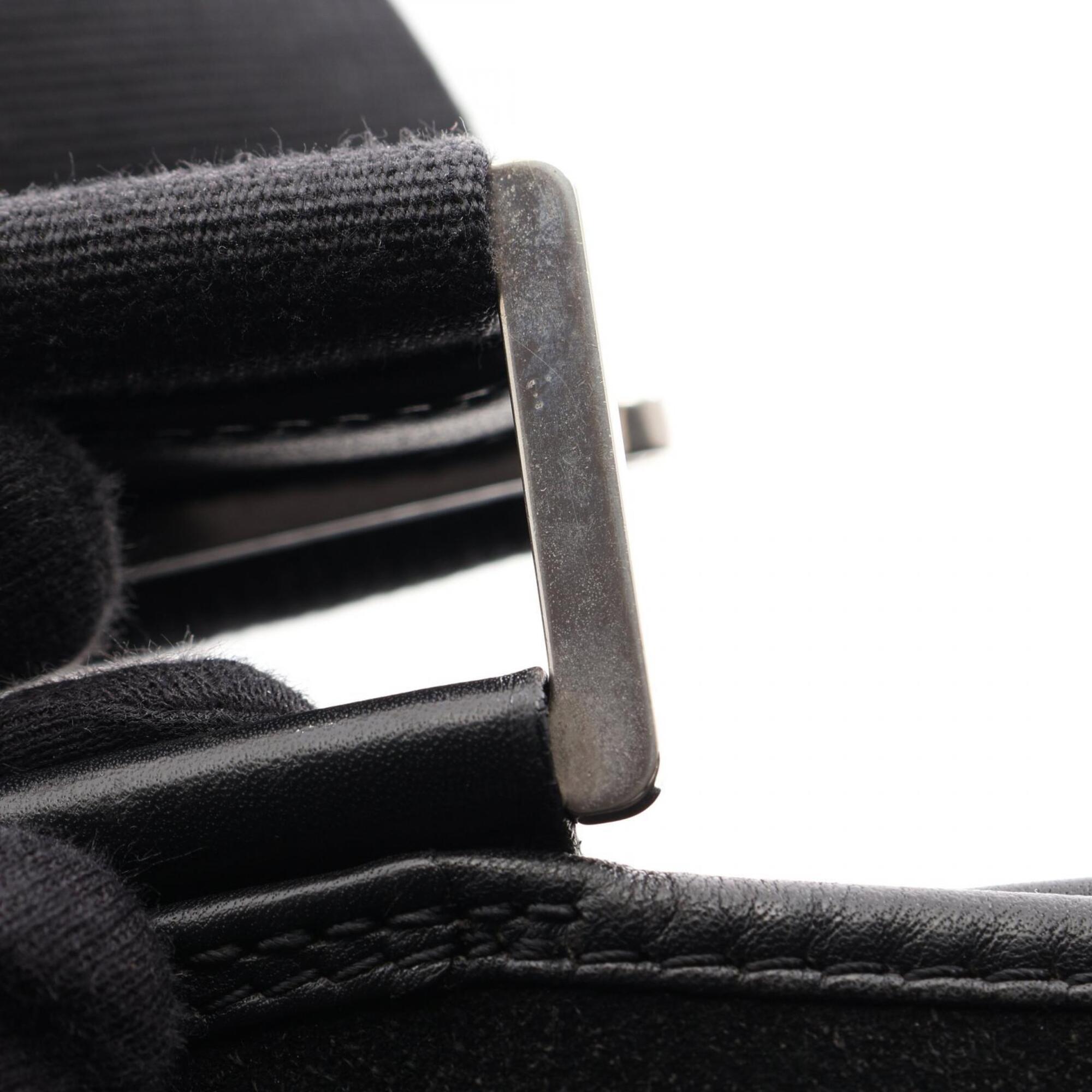 Loewe Black Suede Leather Handbag Shoulder Bag (Pre-Owned)
