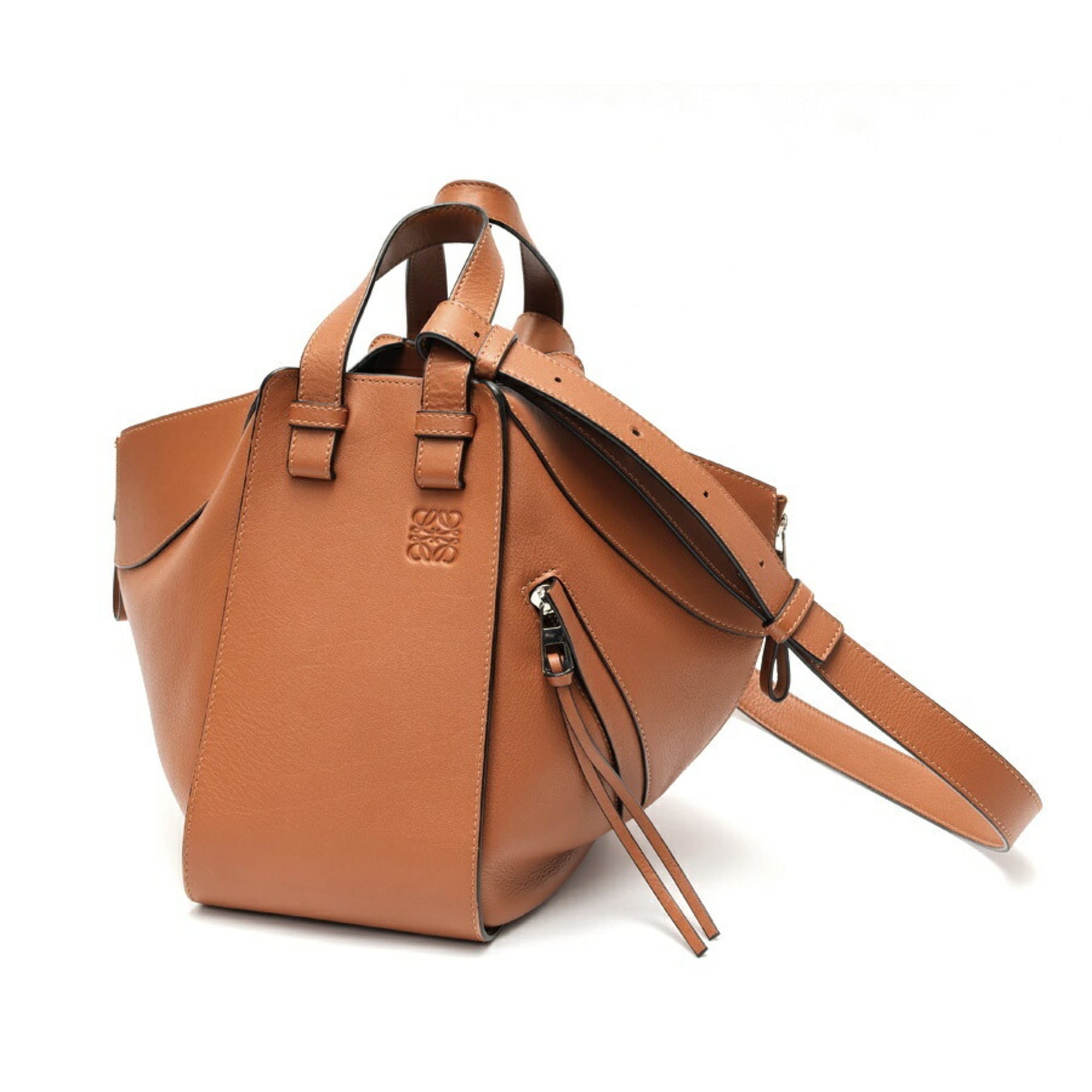 Loewe Hammock Brown Leather Shoulder Bag (Pre-Owned)