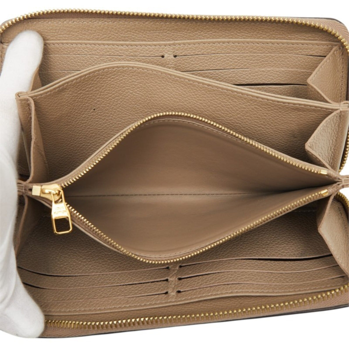 Louis Vuitton Beige Bicolor Monogram Leather Coin Purse/Coin Case (Pre-Owned)
