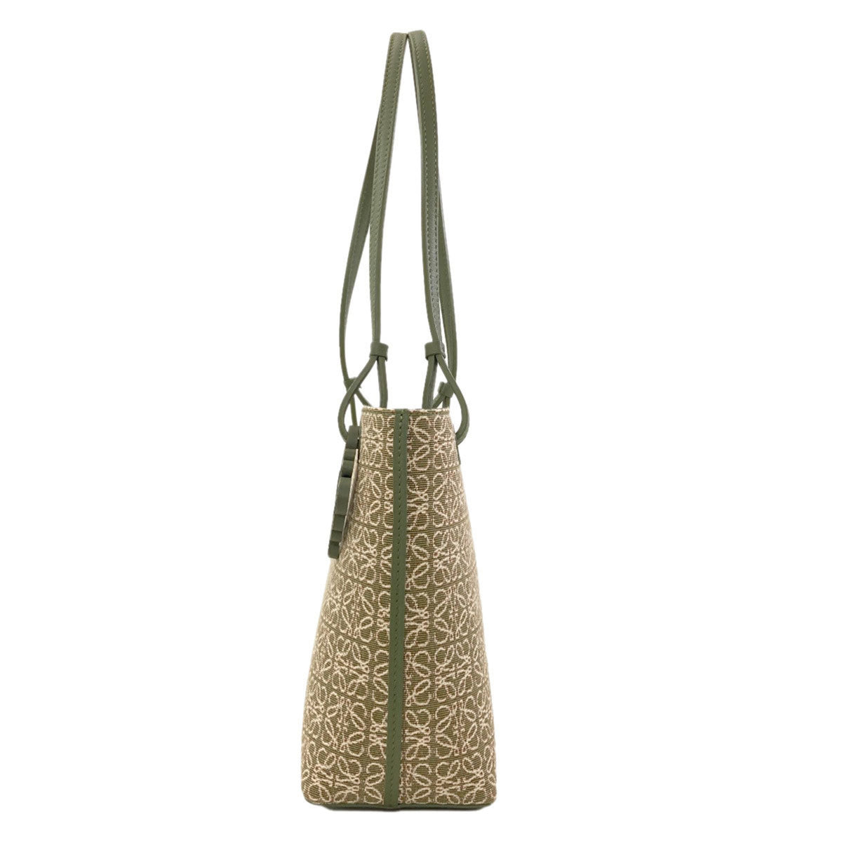 Loewe Green Canvas Tote Bag (Pre-Owned)
