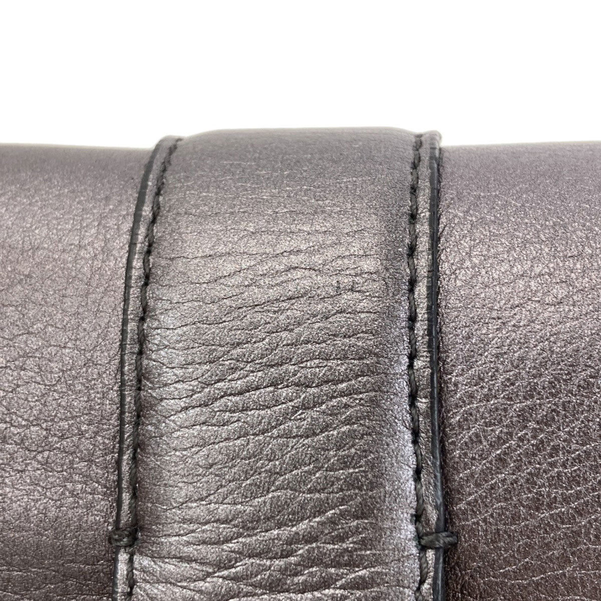 Bvlgari Gray Leather Shoulder Bag (Pre-Owned)