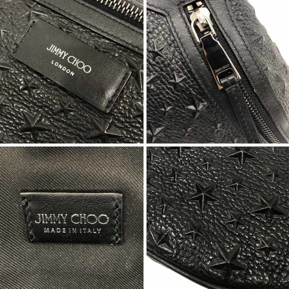 Jimmy Choo Black Leather Fanny Pack (Pre-Owned)