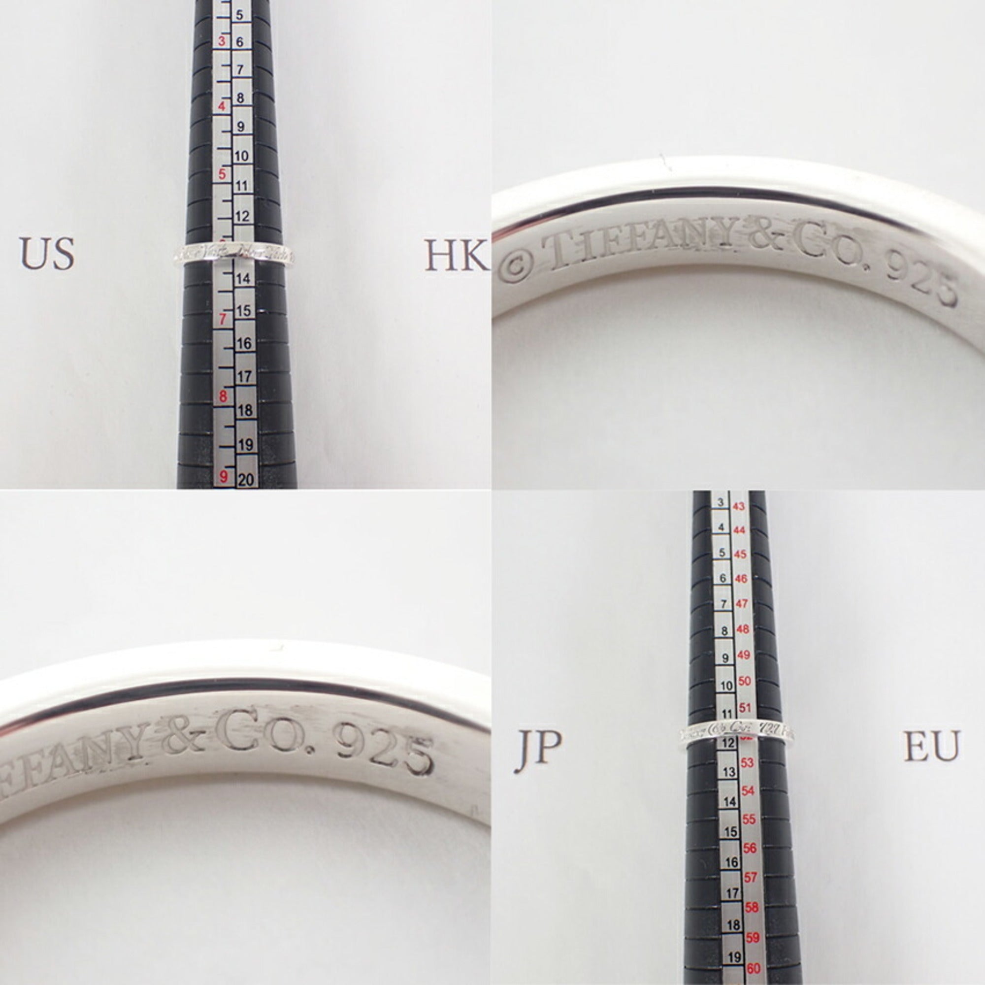 Tiffany Sterling Silver 925 Band Ring (Pre-Owned)