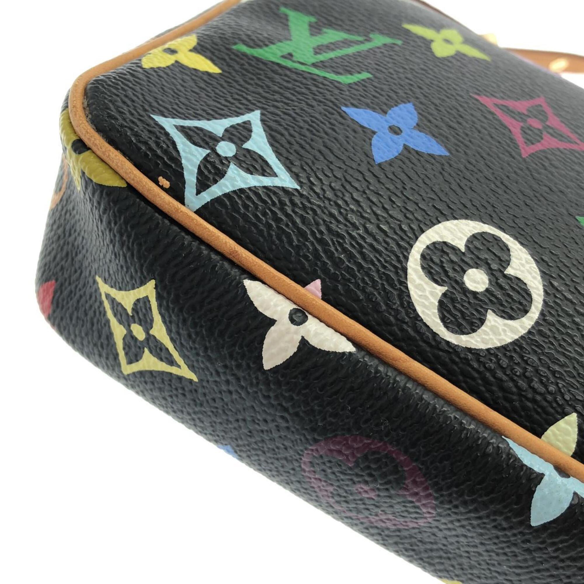 Louis Vuitton Black Multi-Color Monogram Multicolore Pochette Pouch (Pre-Owned)