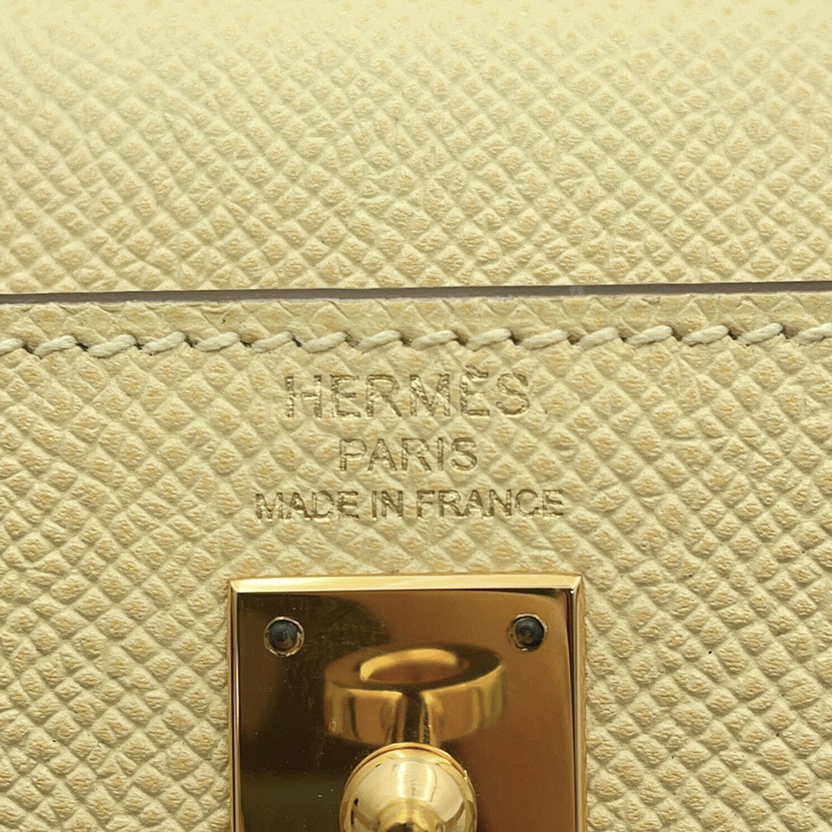 Hermes Kelly Jaune Epsom Leather Handbag (Pre-Owned)