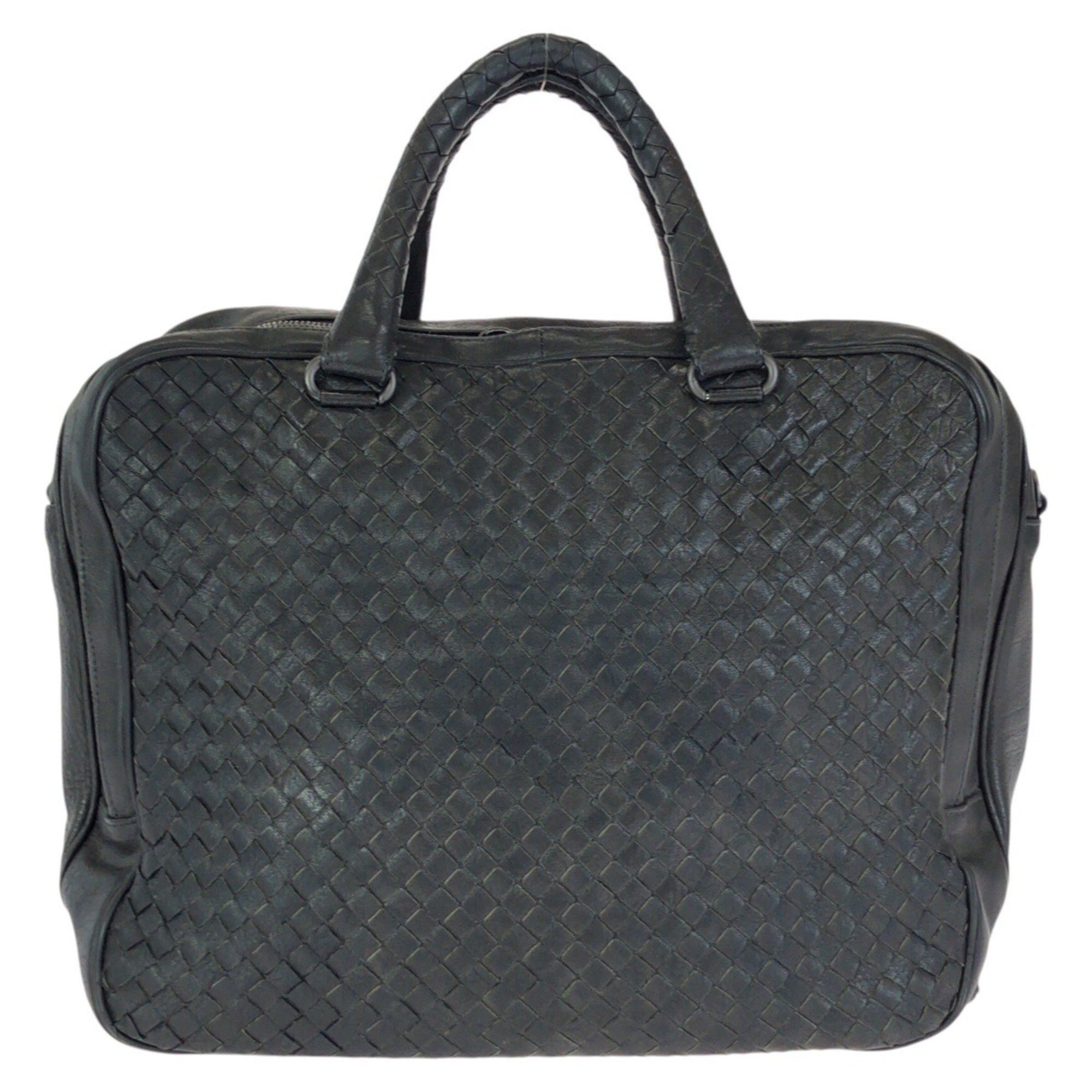 Bottega Veneta Black Leather Briefcase (Pre-Owned)