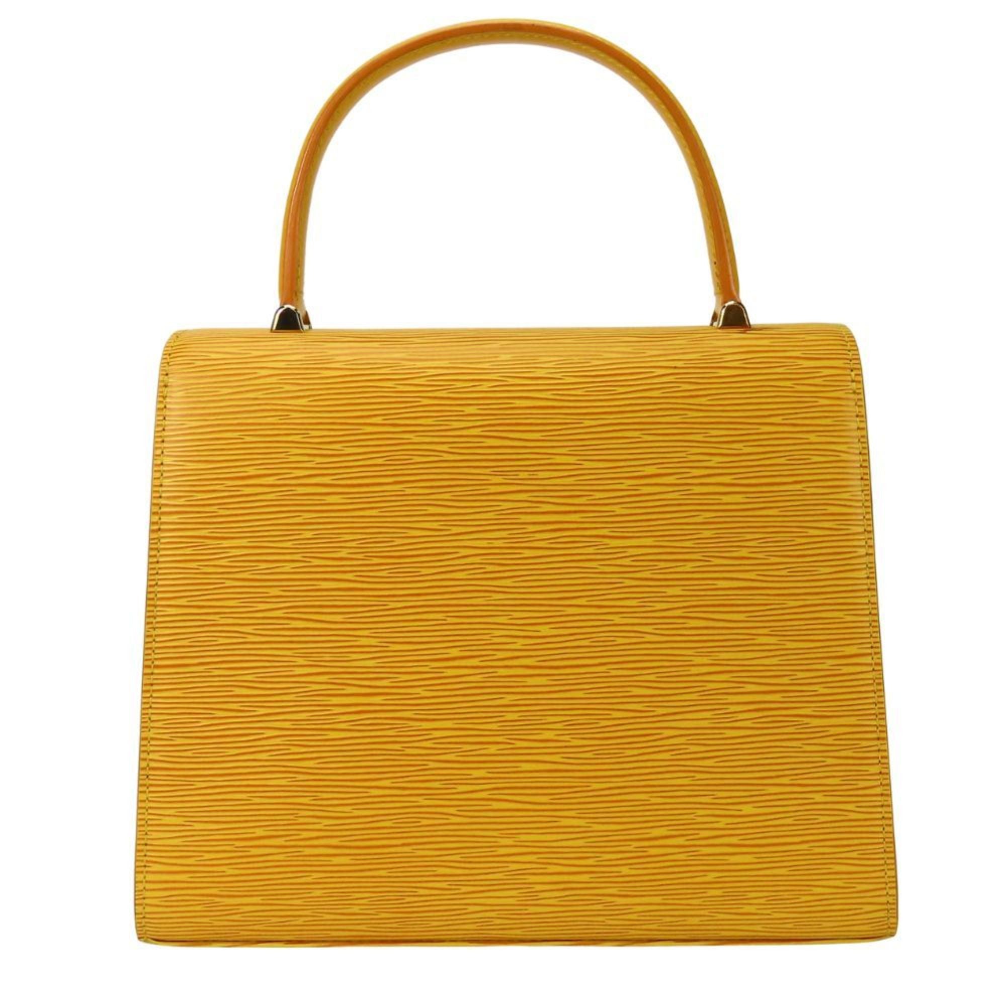 Louis Vuitton Epi Yellow Epi Leather Handbag (Pre-Owned)