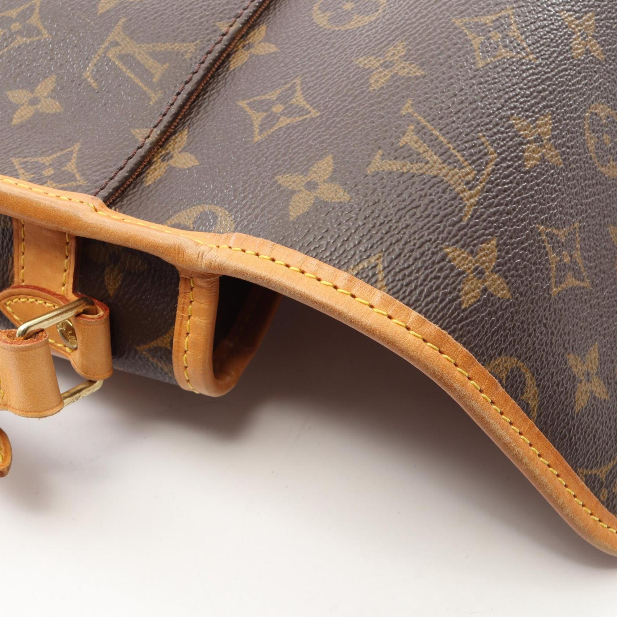 Louis Vuitton Brown Pvc Coated Canvas Leather Handbag Shoulder Bag (Pre-Owned)