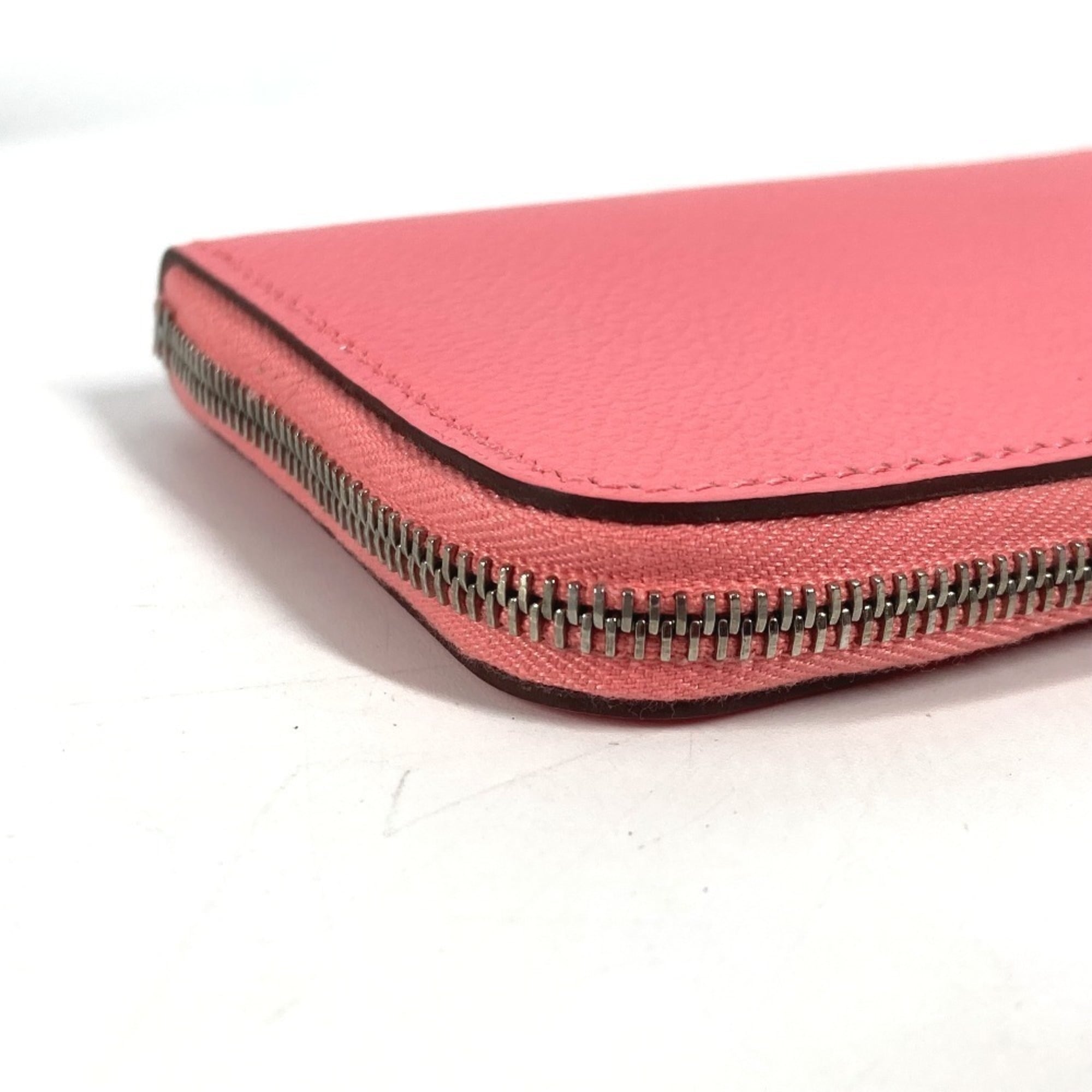 Hermes Pink Leather Coin Purse/Coin Case (Pre-Owned)