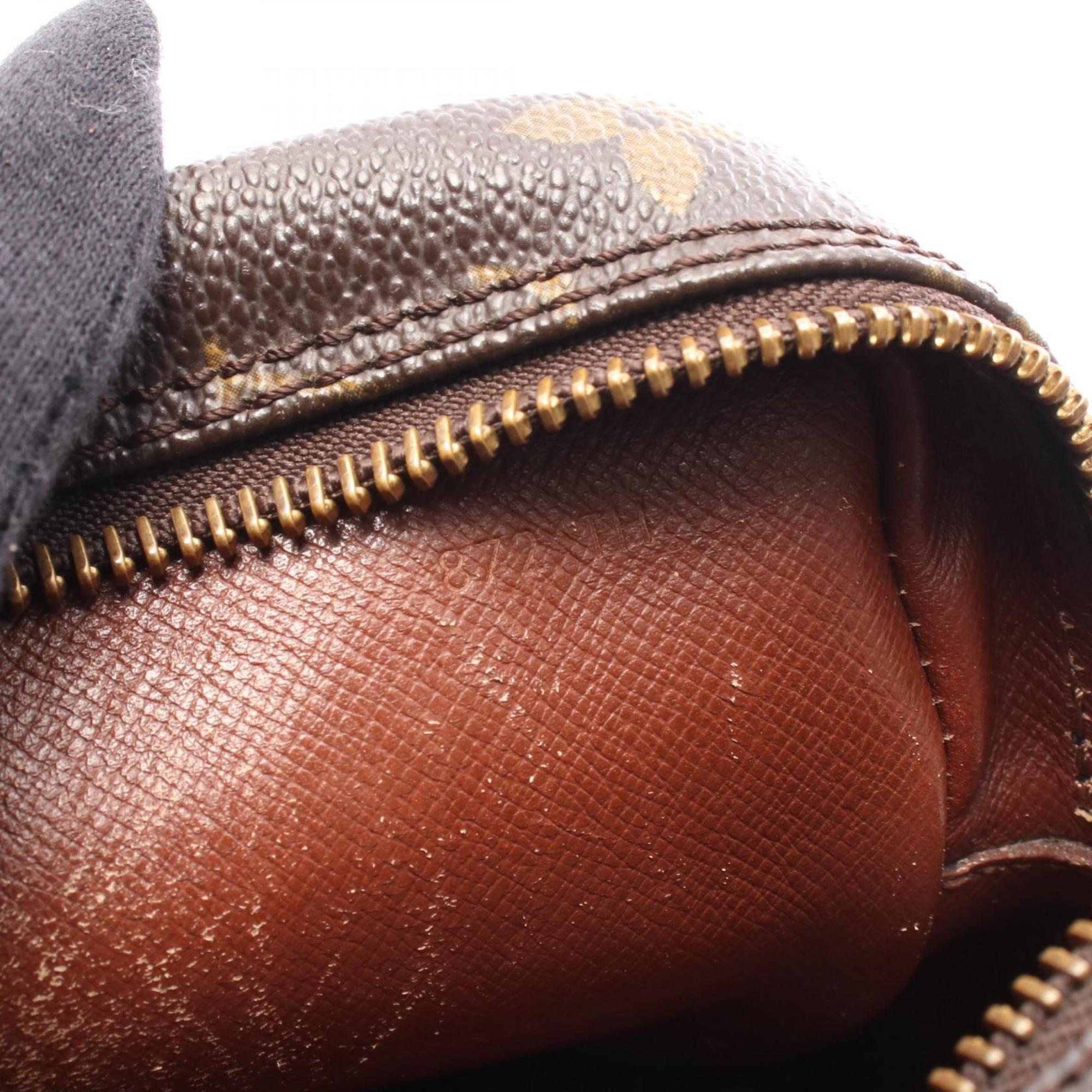 Louis Vuitton Brown Coated Canvas Leather Shoulder Bag (Pre-Owned)