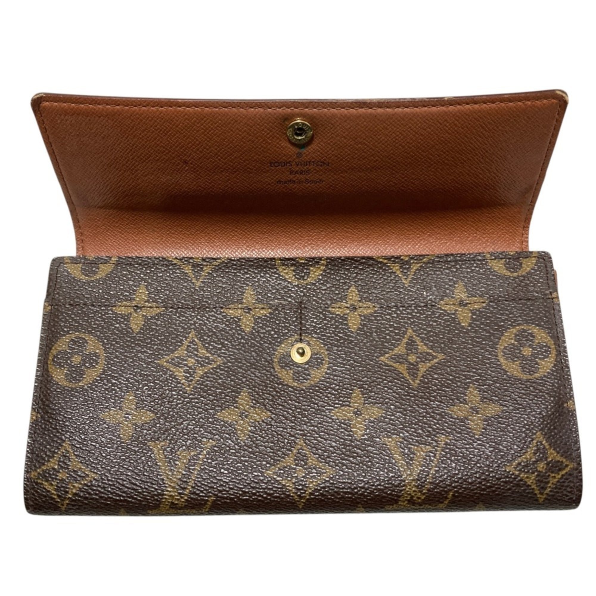 Louis Vuitton Brown Monogram Monogram Long Wallet (Bi-Fold) (Pre-Owned)