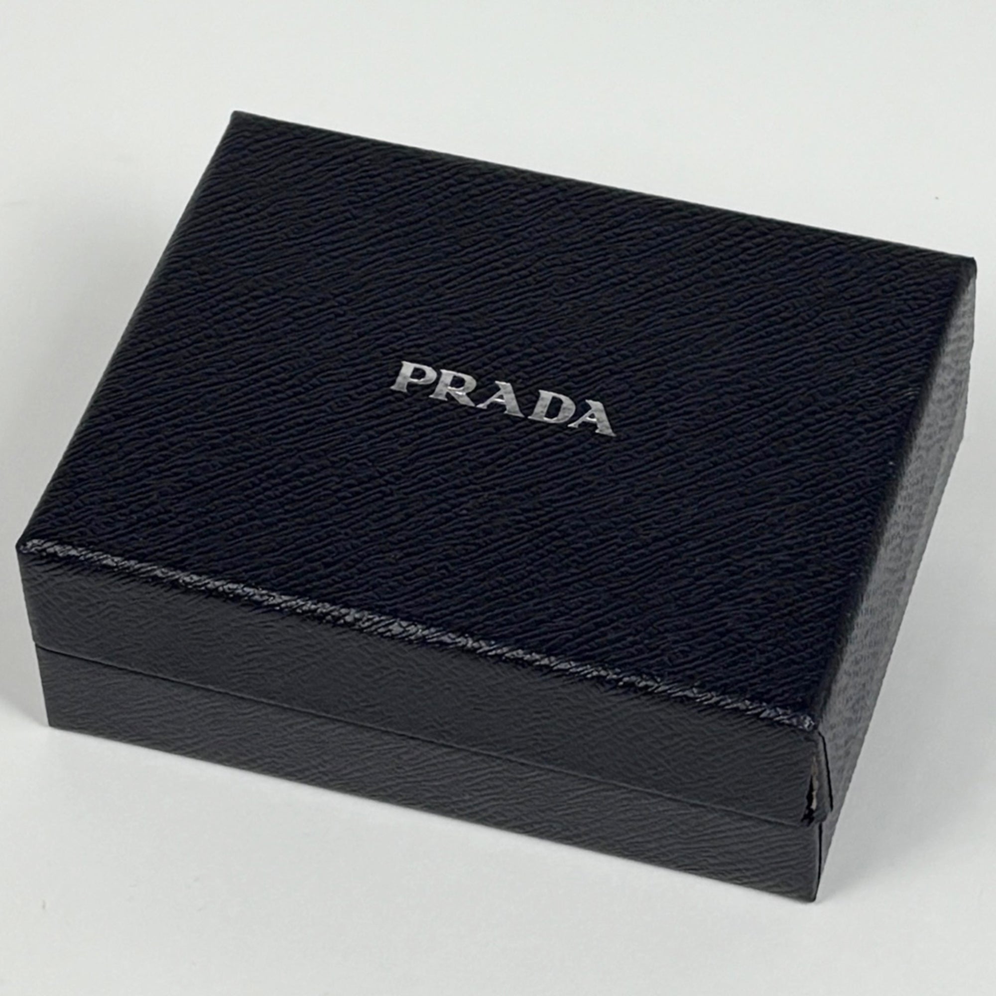 Prada Brown Saffiano Triangle Leather Wallet (Tri-Fold) (Pre-Owned)