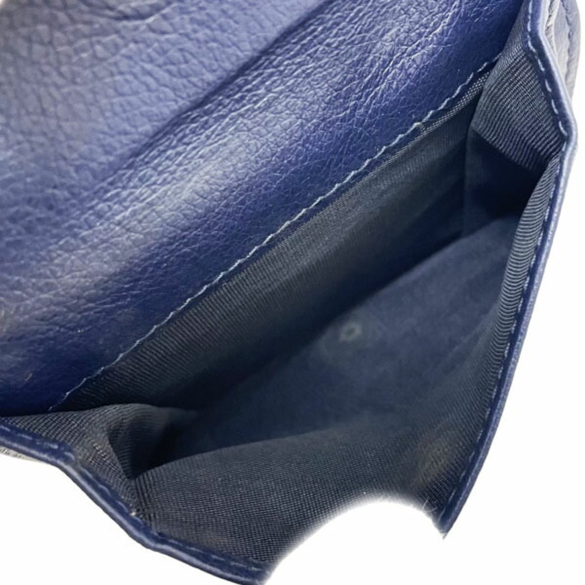 Miu Miu Multi-Color Navy Leather Wallet (Bi-Fold) (Pre-Owned)