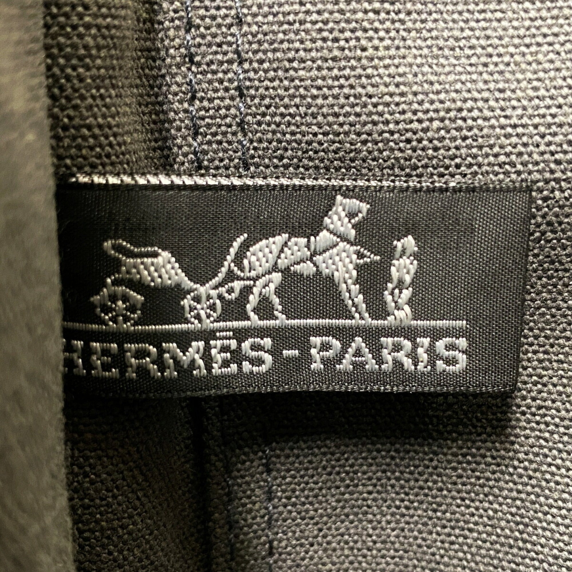 Hermes Gray Canvas Tote Bag (Pre-Owned)