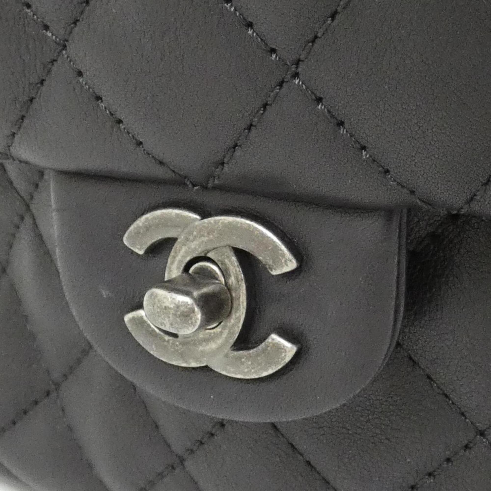 Chanel Black Leather Backpack (Pre-Owned)