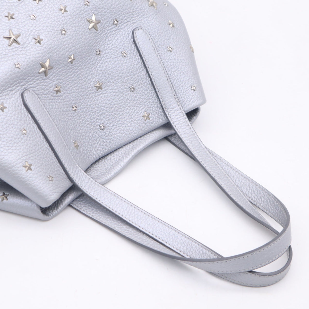 Jimmy Choo Silver Leather Handbag (Pre-Owned)