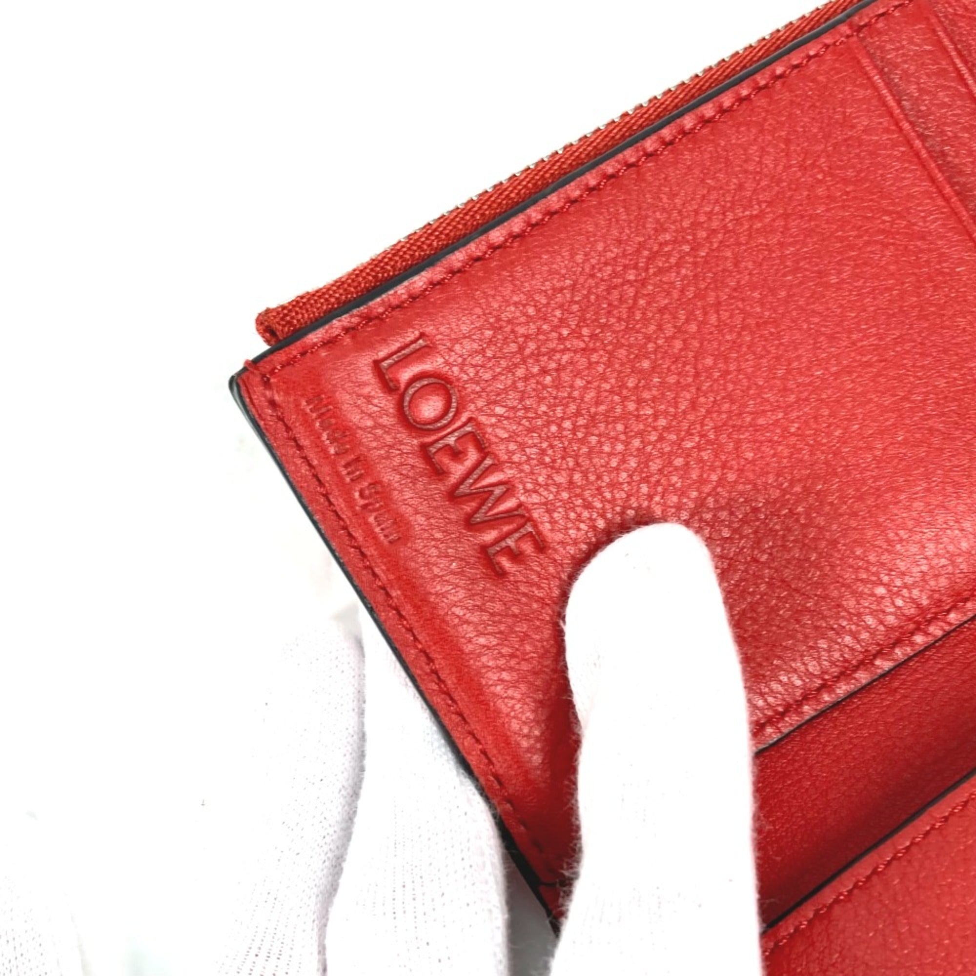 Loewe Pink Leather Wallet (Tri-Fold) (Pre-Owned)