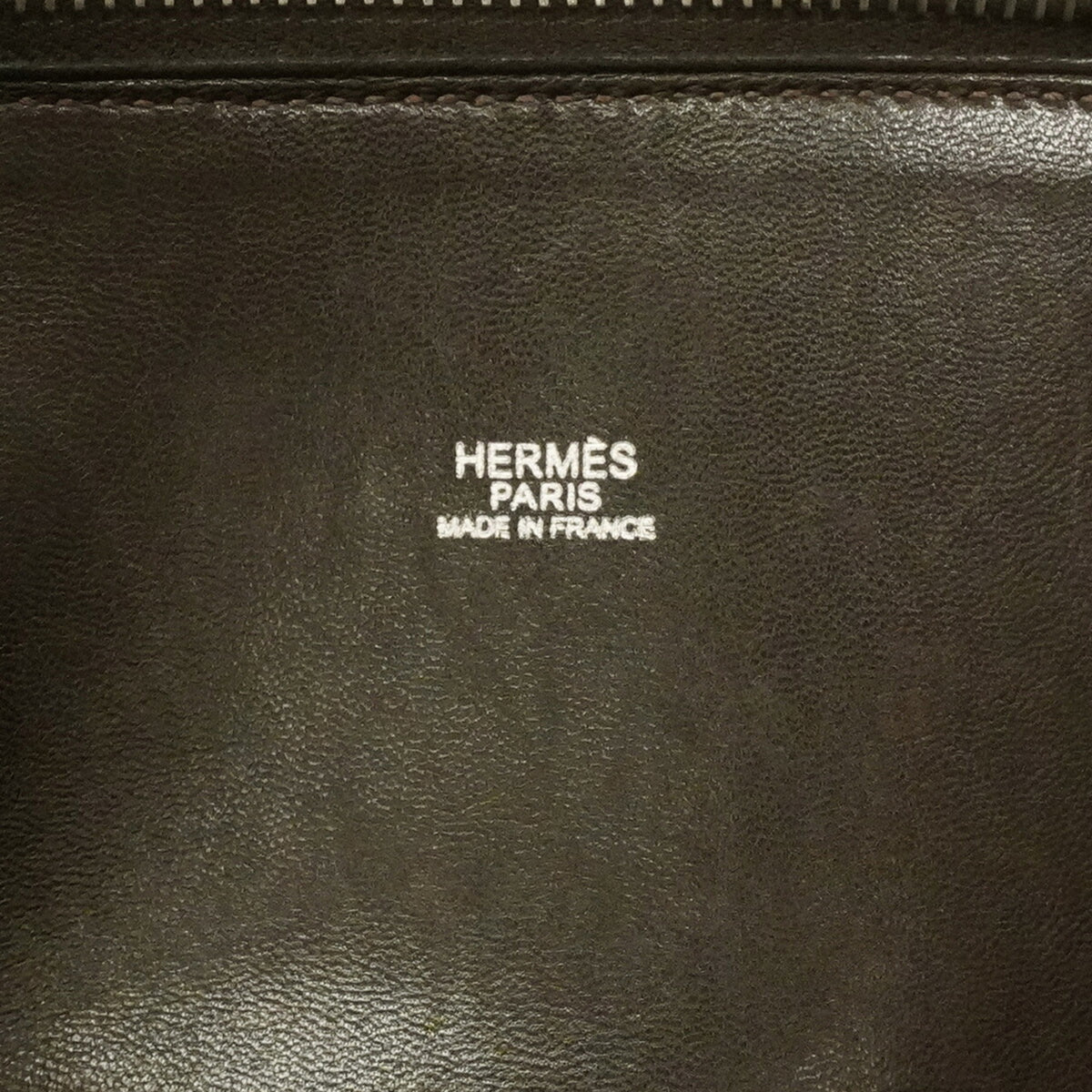 Hermes Brown Taurillon Clemence Leather Handbag (Pre-Owned)