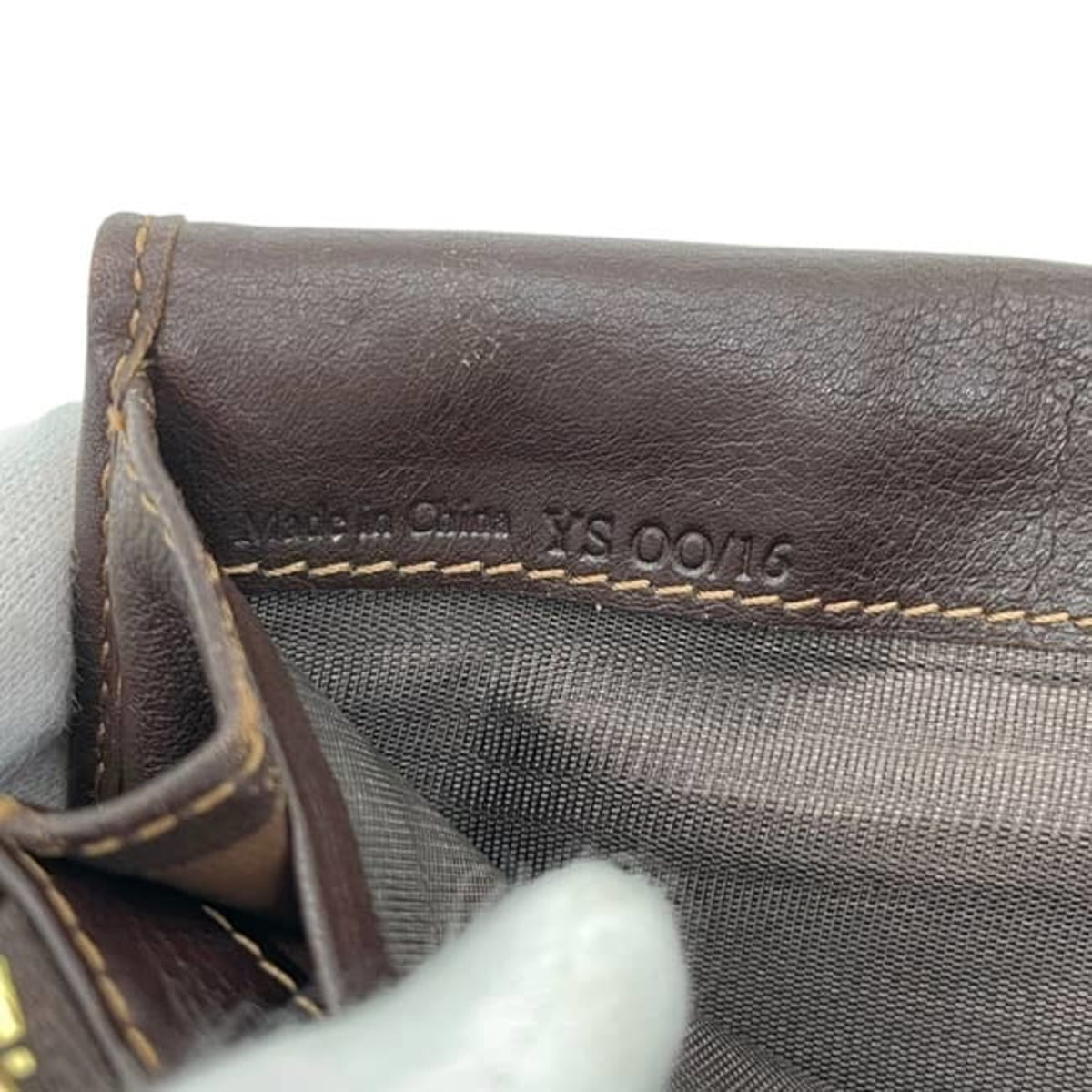 Celine Blue Brown Denim Leather Long Wallet (Bi-Fold) (Pre-Owned)