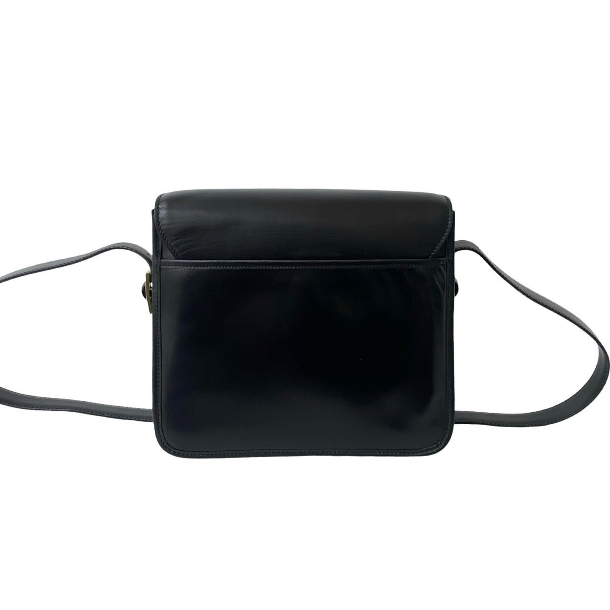 Celine Black Leather Pochette Shoulder Bag (Pre-Owned)