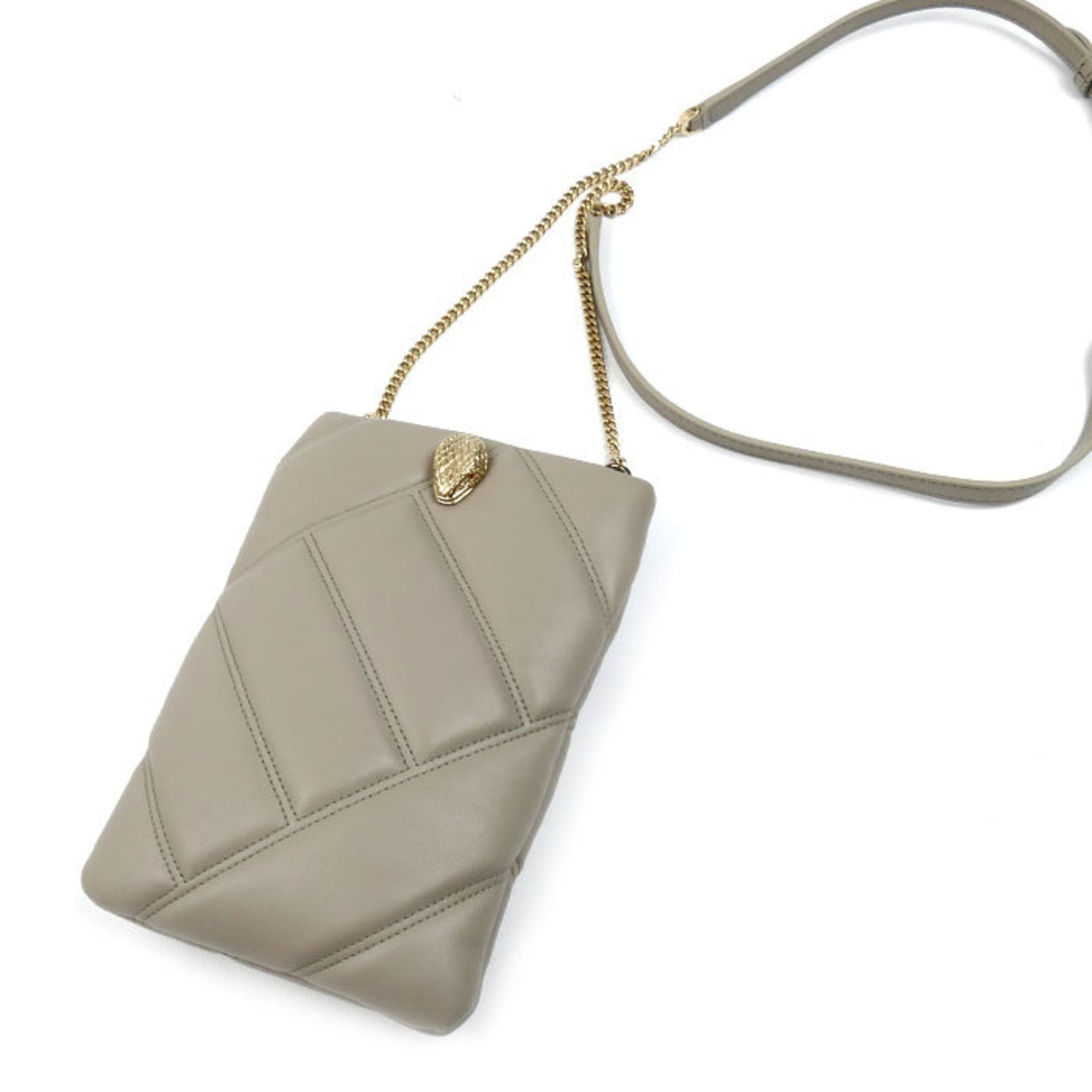 Bvlgari Gray Leather Shoulder Bag (Pre-Owned)