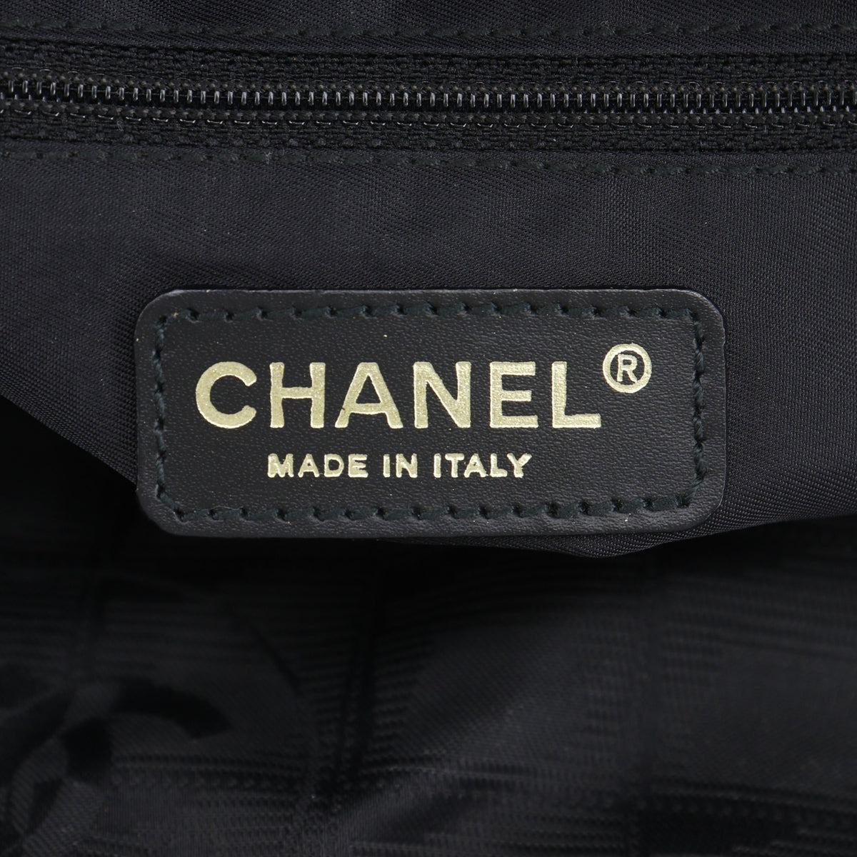 Chanel Black Nylon Canvas Tote Bag (Pre-Owned)